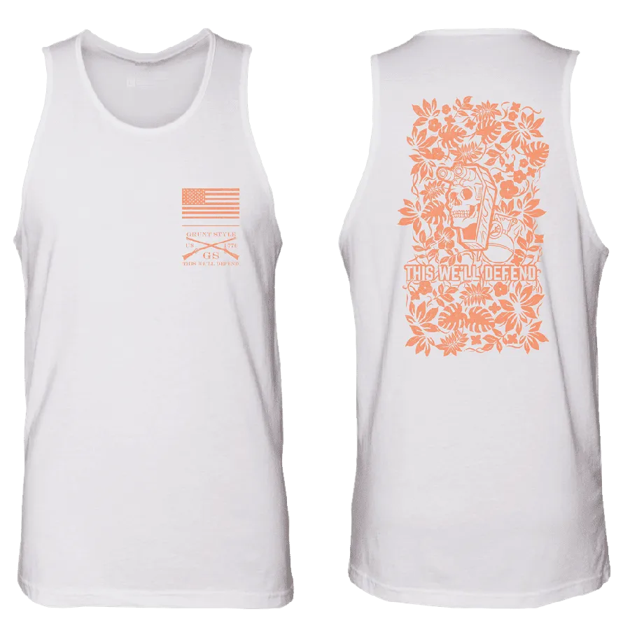 Men's Tropical Death Tank - White
