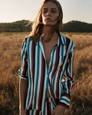 Multi Stripe PJ Top