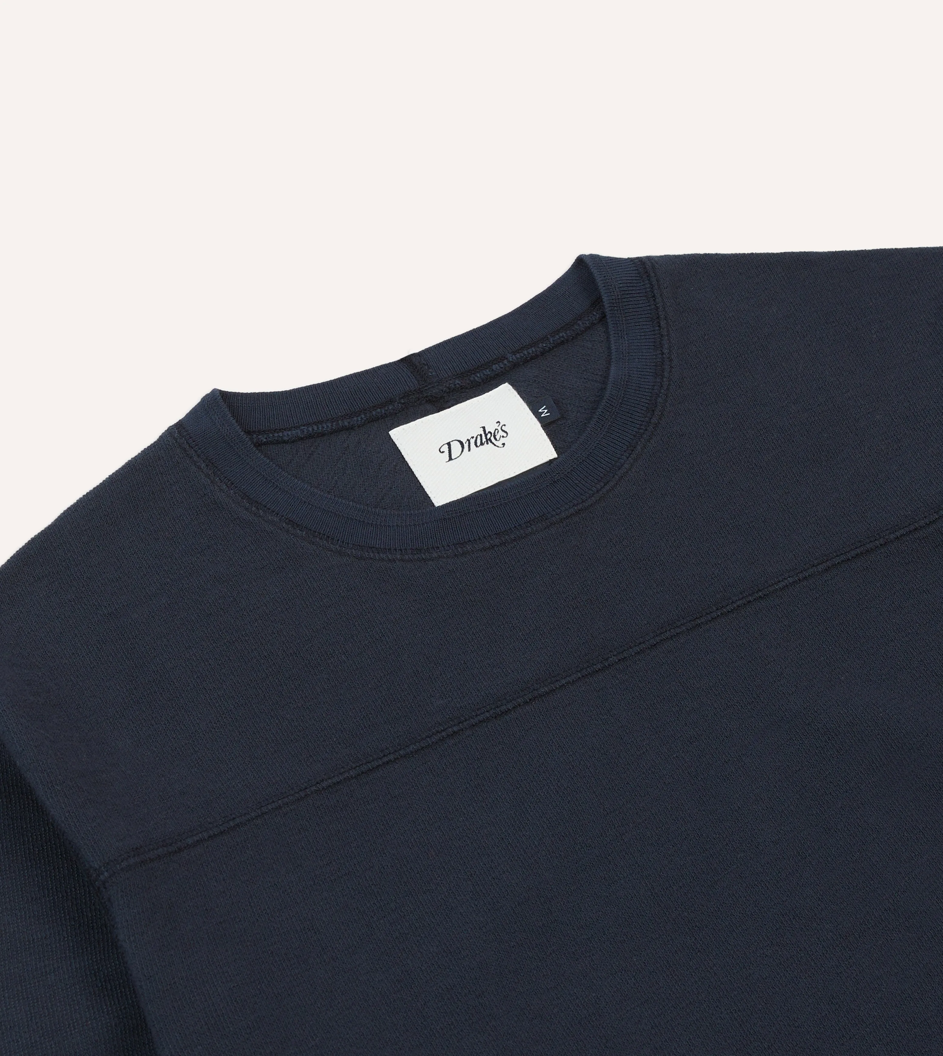 Navy Panelled Cotton Training T-Shirt