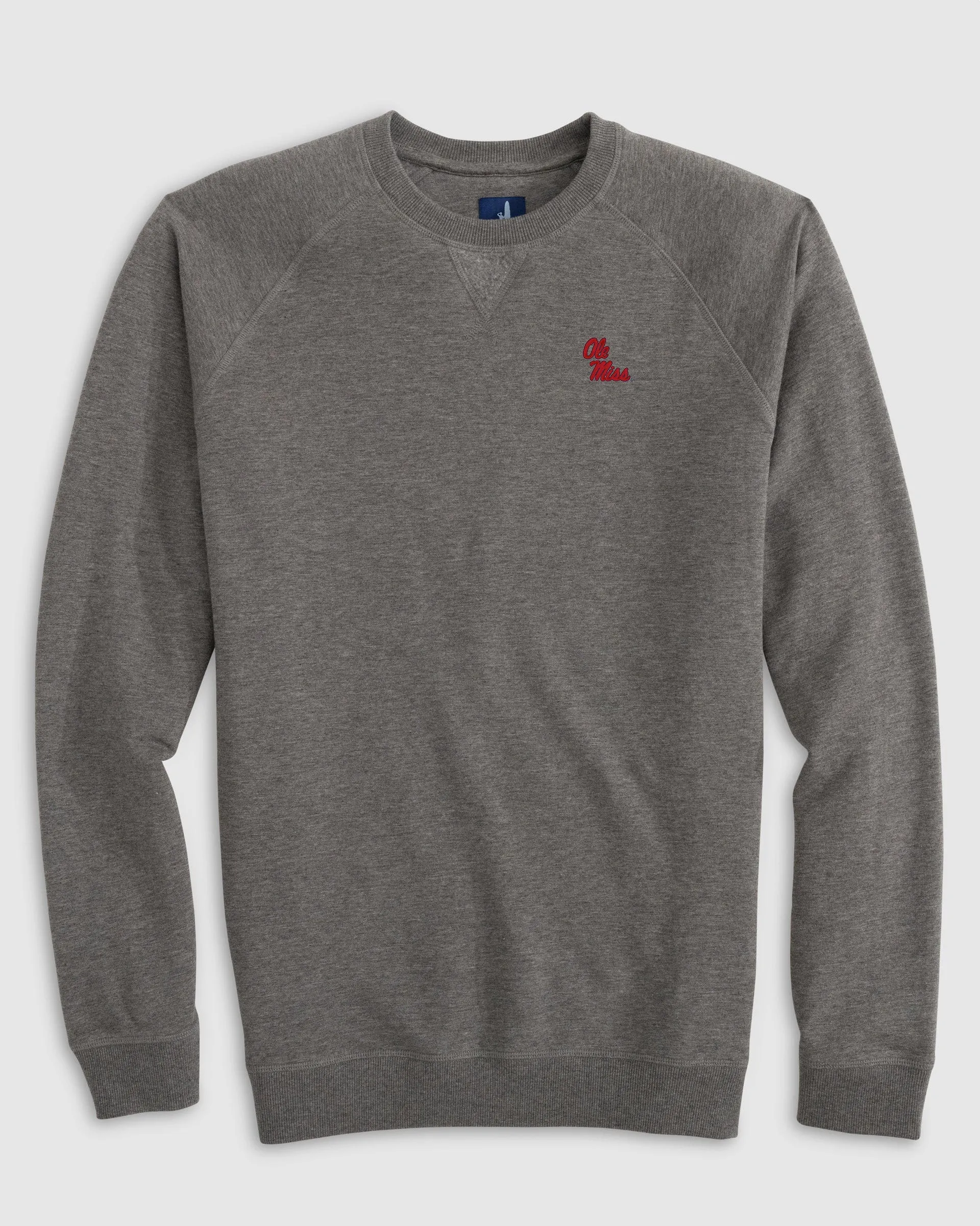 Ole Miss Freeman Crewneck Fleece Sweatshirt - Stacked Logo