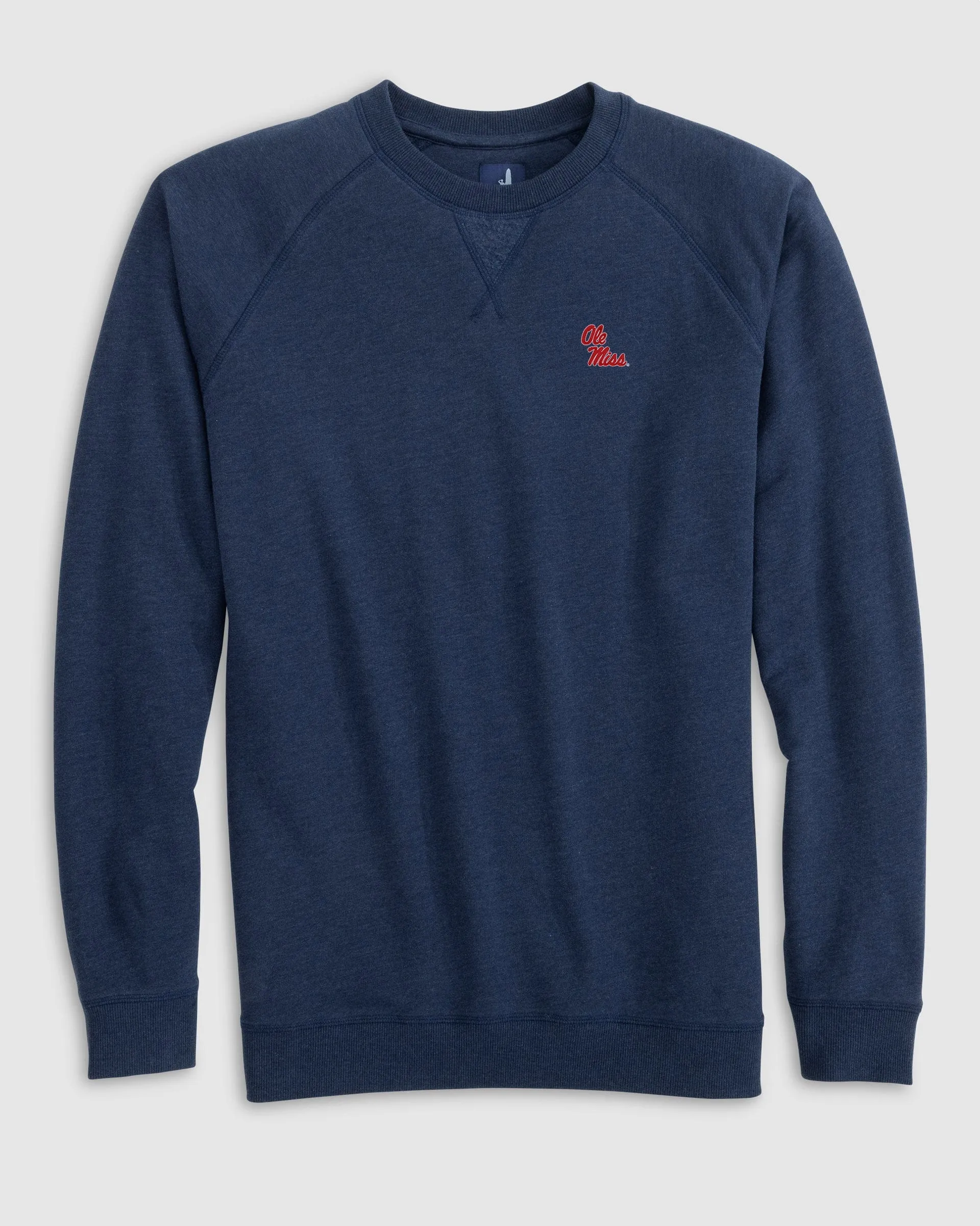 Ole Miss Freeman Crewneck Fleece Sweatshirt - Stacked Logo