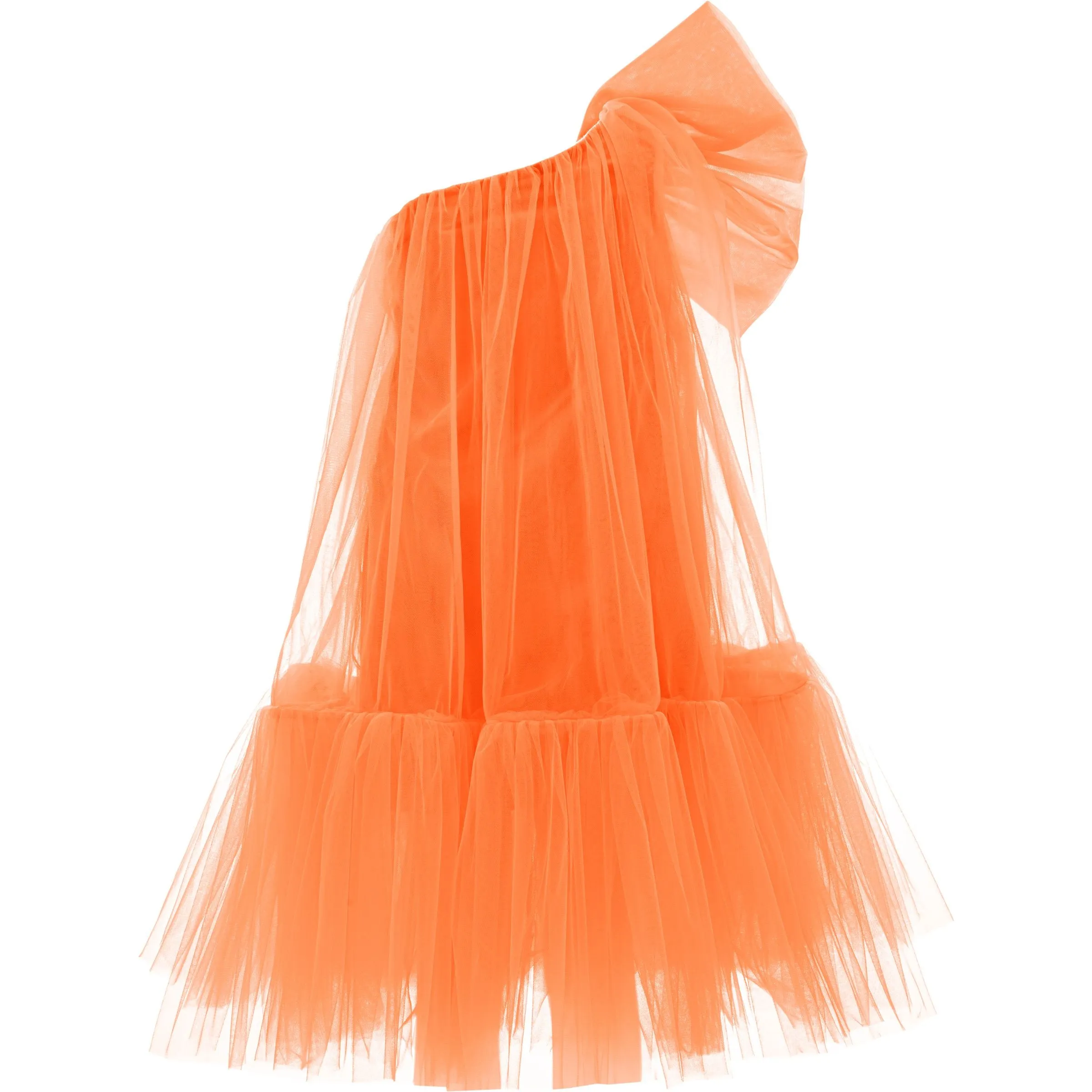 Orange Maggi Neon Bow Tulle Dress