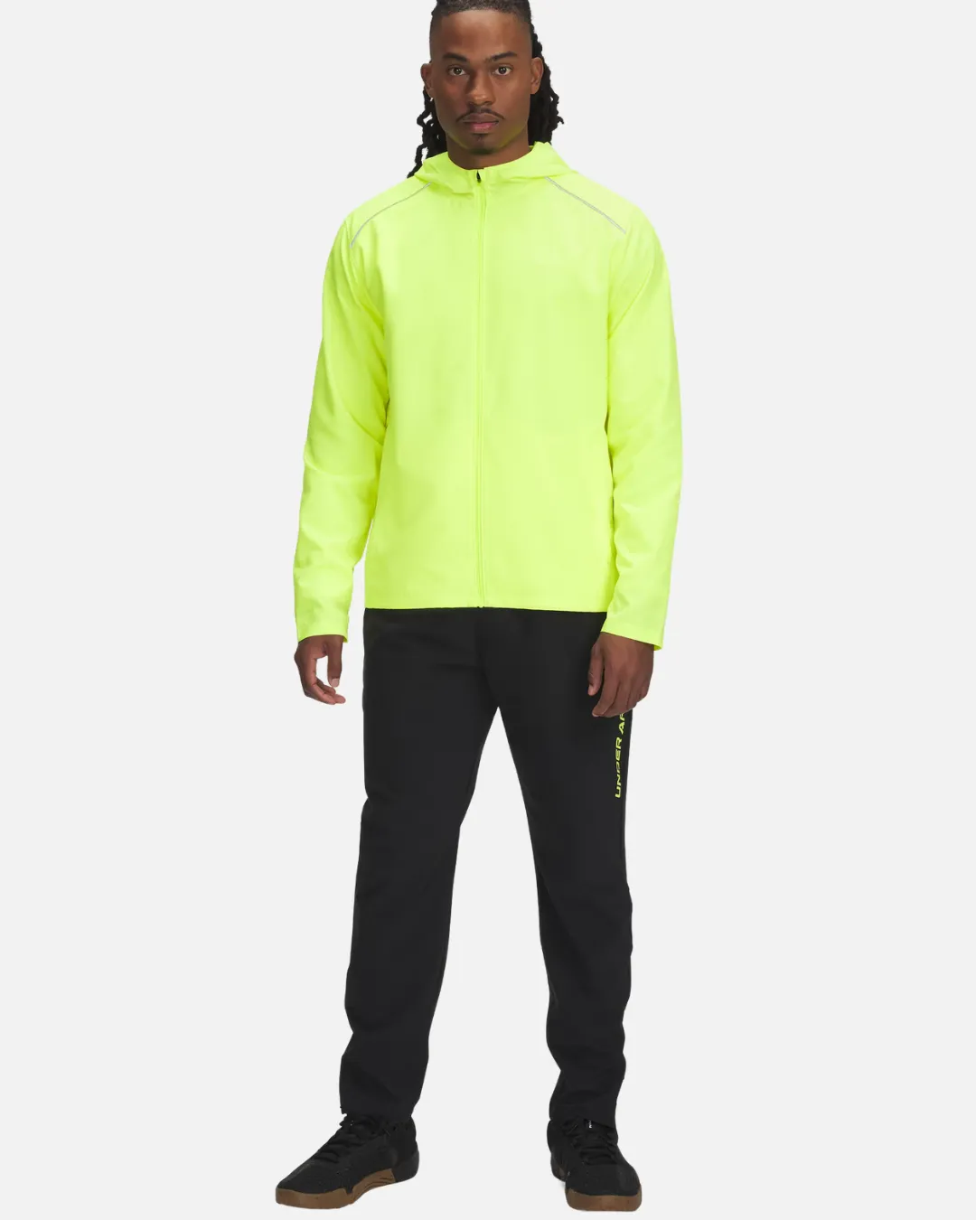 Pantalon de survêtement Under Armour Launch - Noir/Jaune