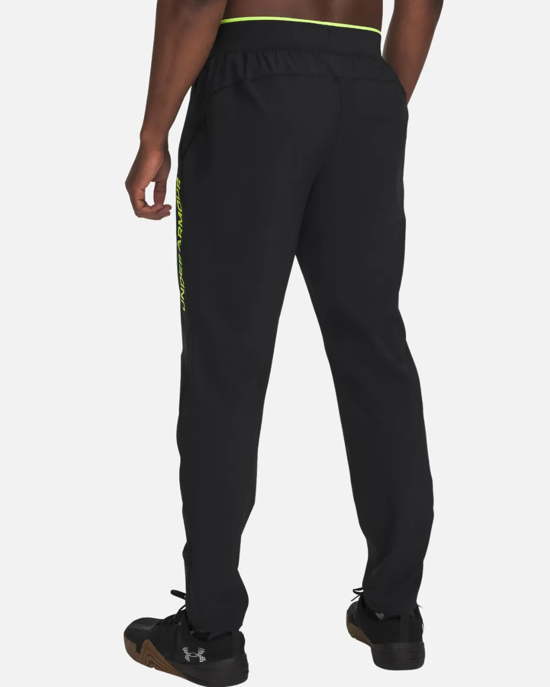 Pantalon de survêtement Under Armour Launch - Noir/Jaune