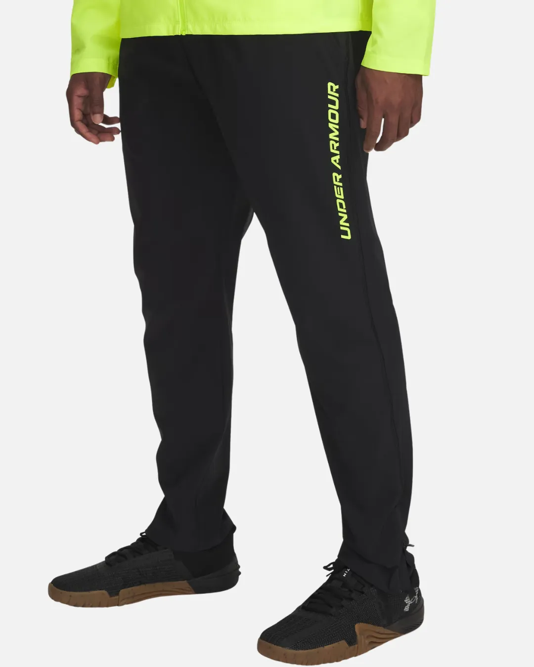 Pantalon de survêtement Under Armour Launch - Noir/Jaune