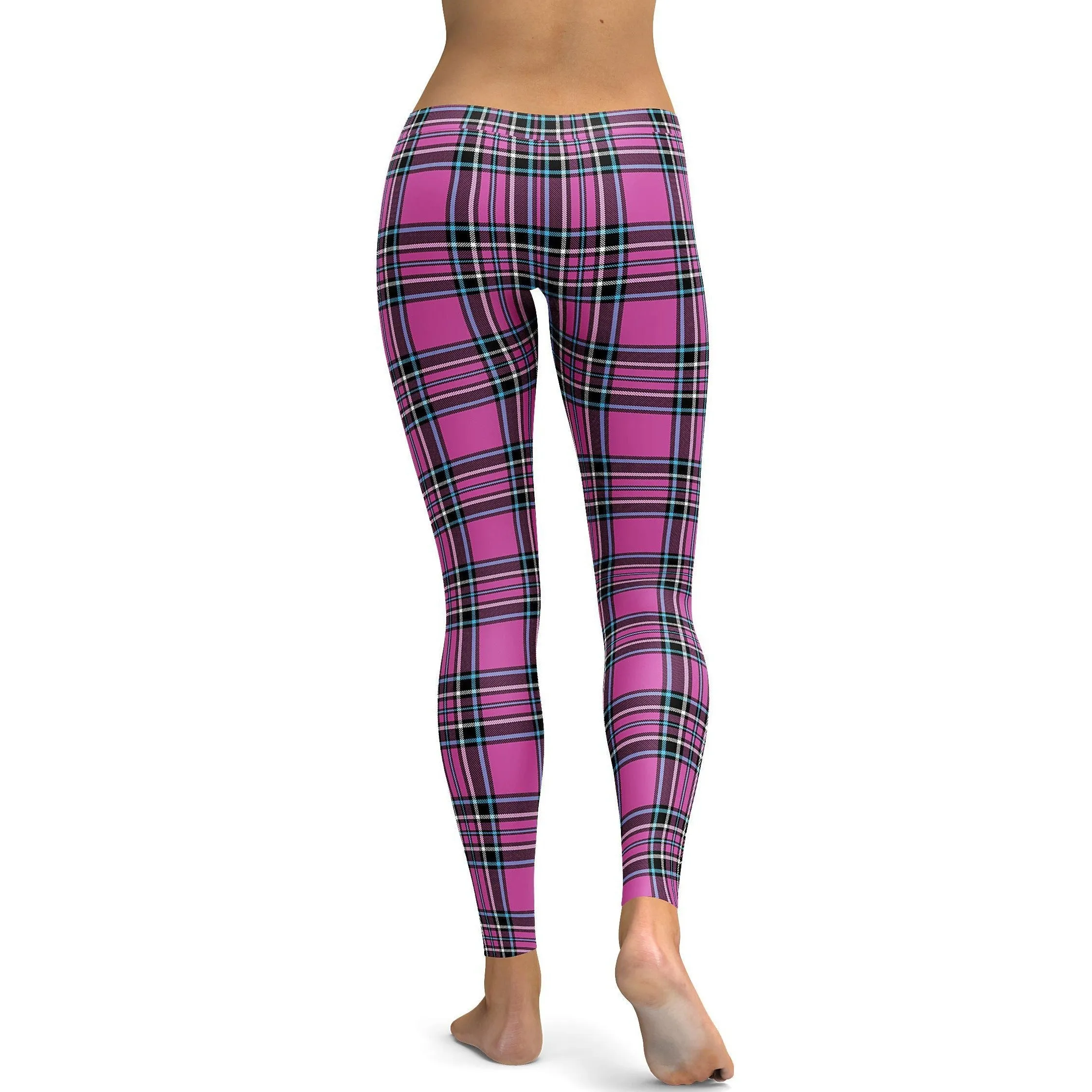 Pink Tartan Leggings