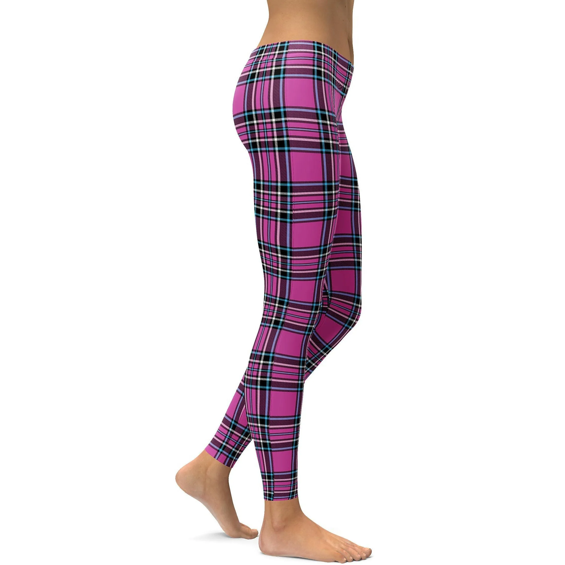 Pink Tartan Leggings
