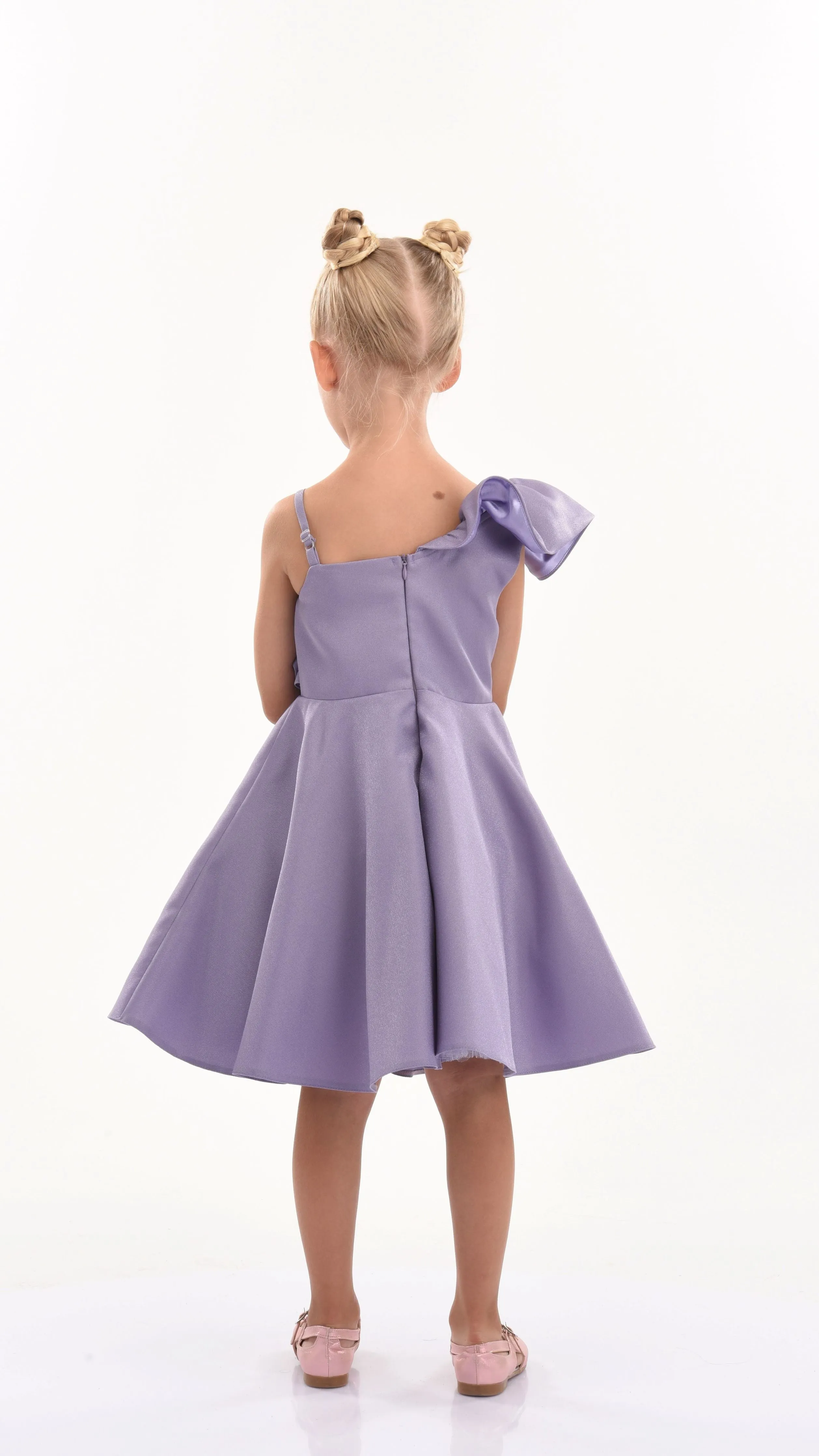 Purple Riviera Off Shoulder Ruffle Dress