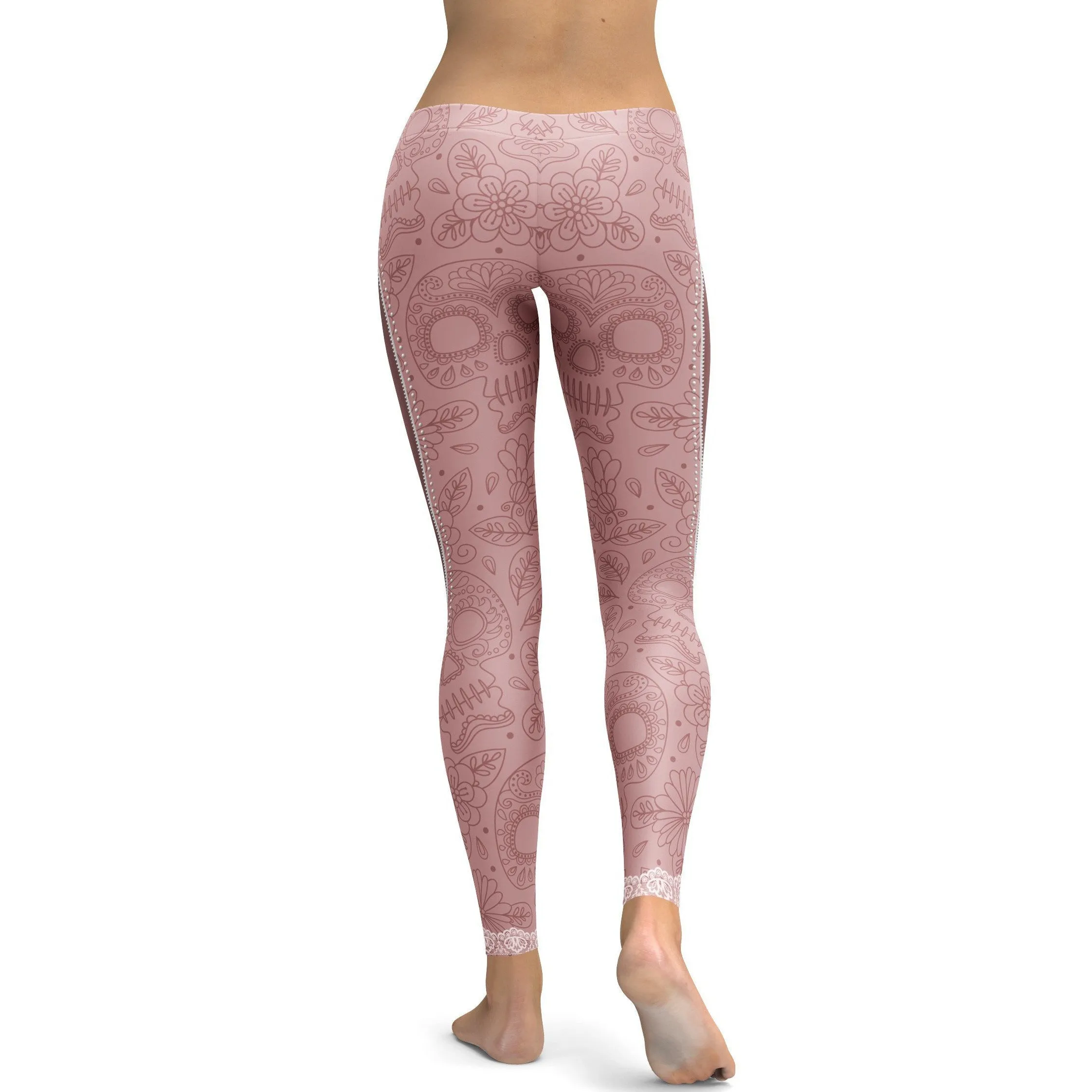 Realistic Skeleton with Zipper Leggings