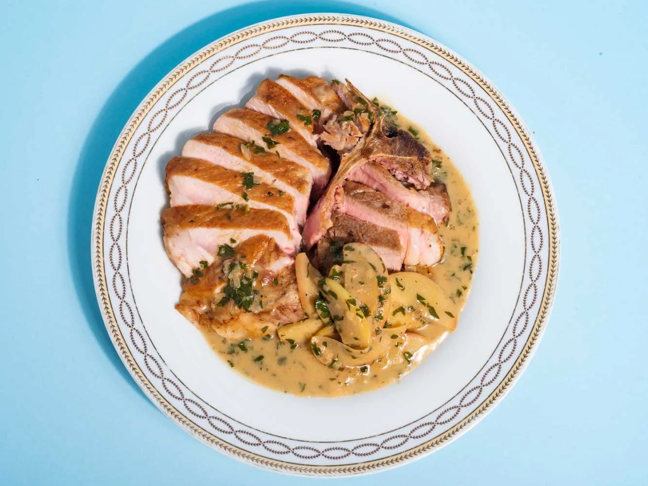 RED WATTLE PORTERHOUSE PORK CHOPS, 14-16 oz