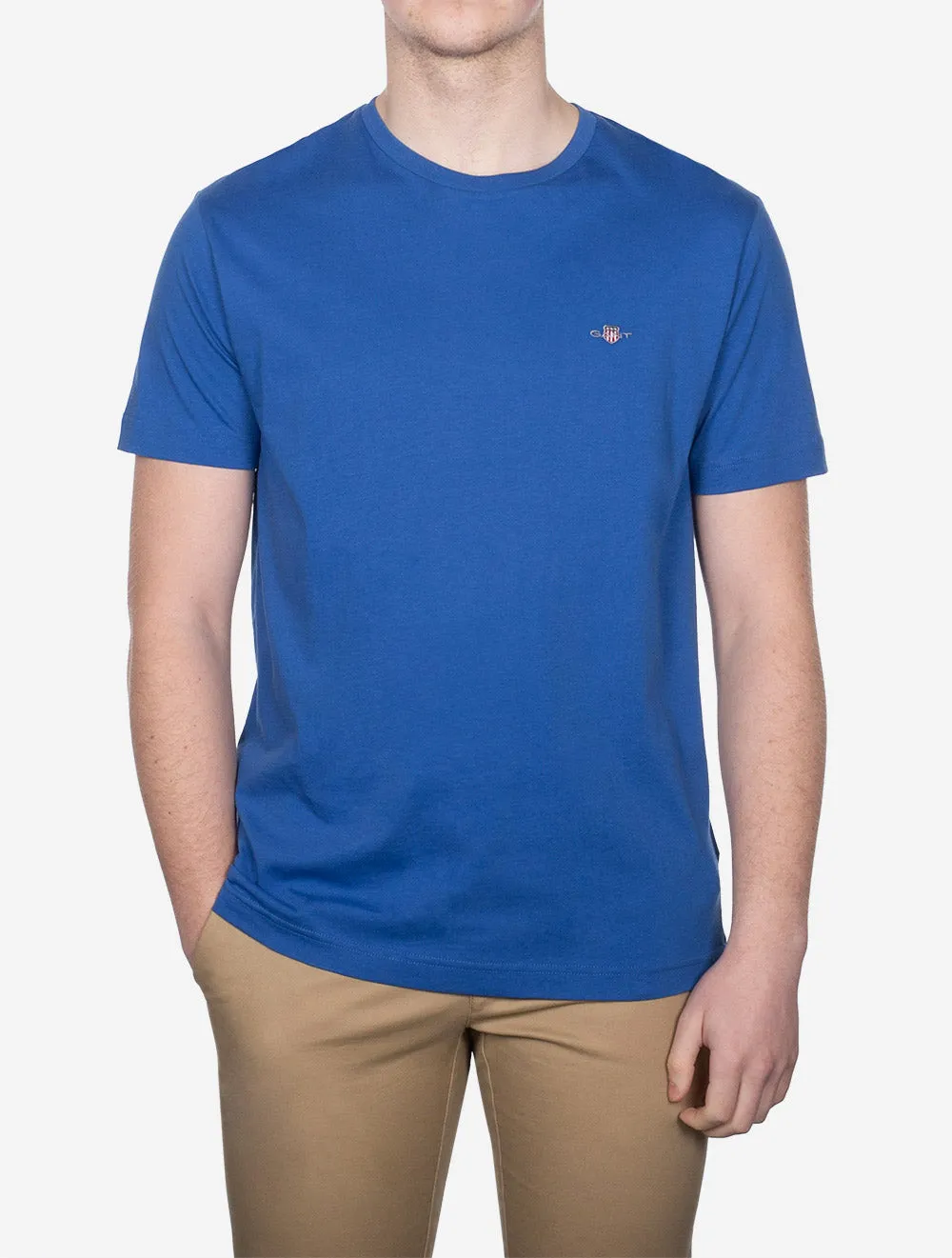 Regular Fit Shield Short Sleeve T-Shirt Rich Blue