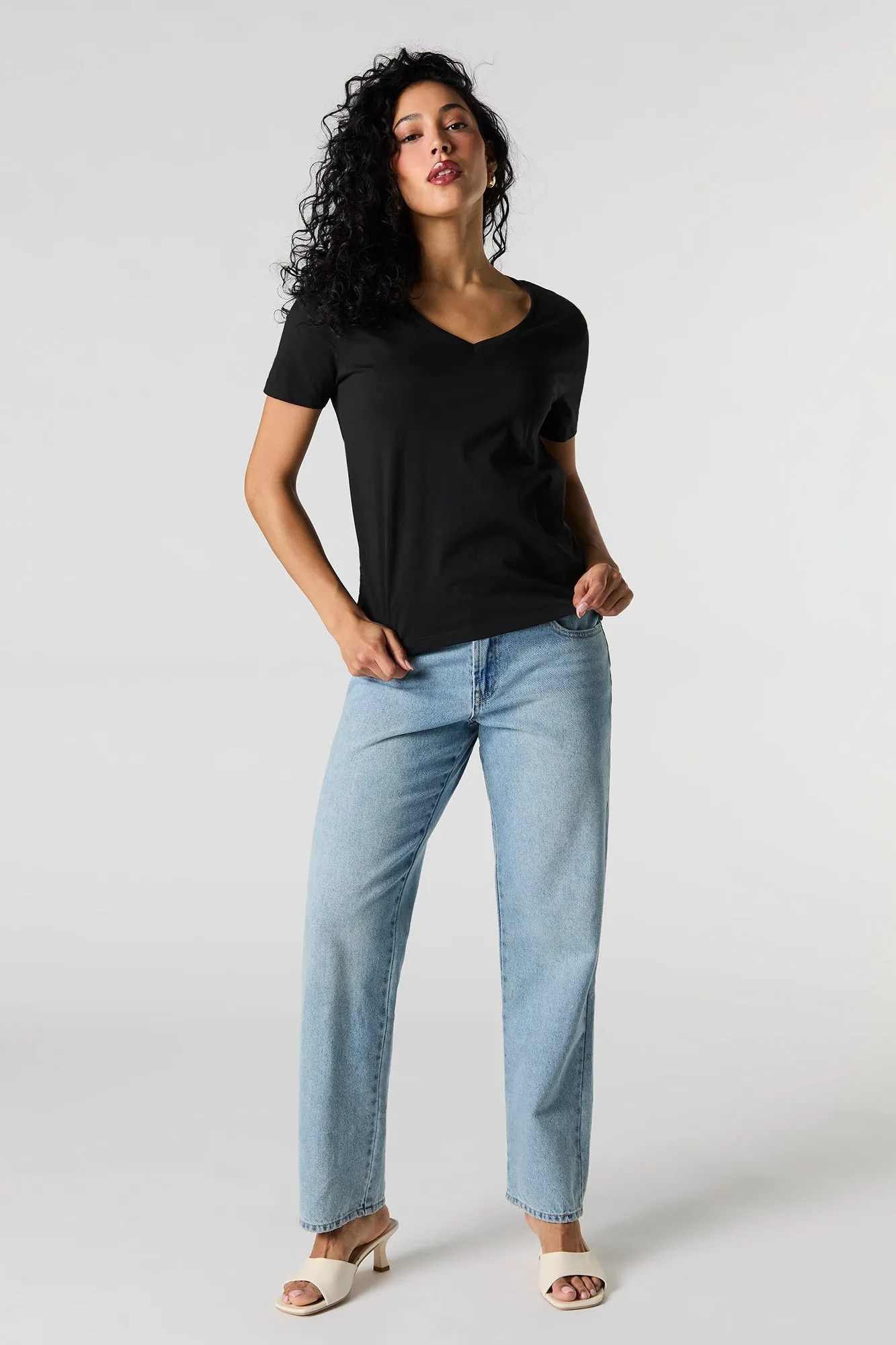 Relaxed V-Neck T-Shirt
