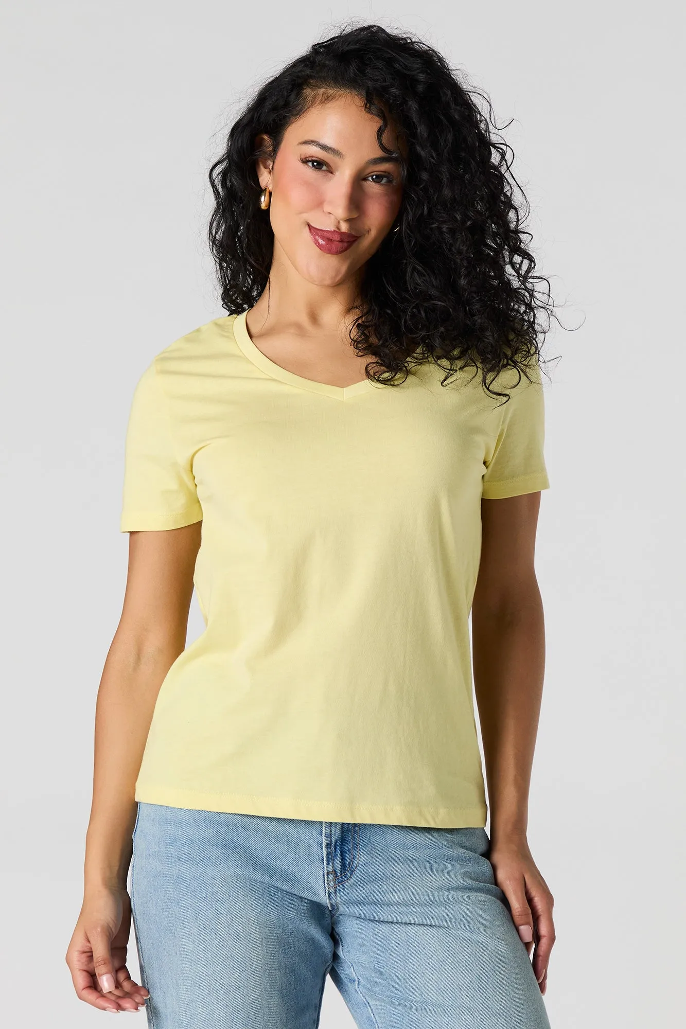 Relaxed V-Neck T-Shirt