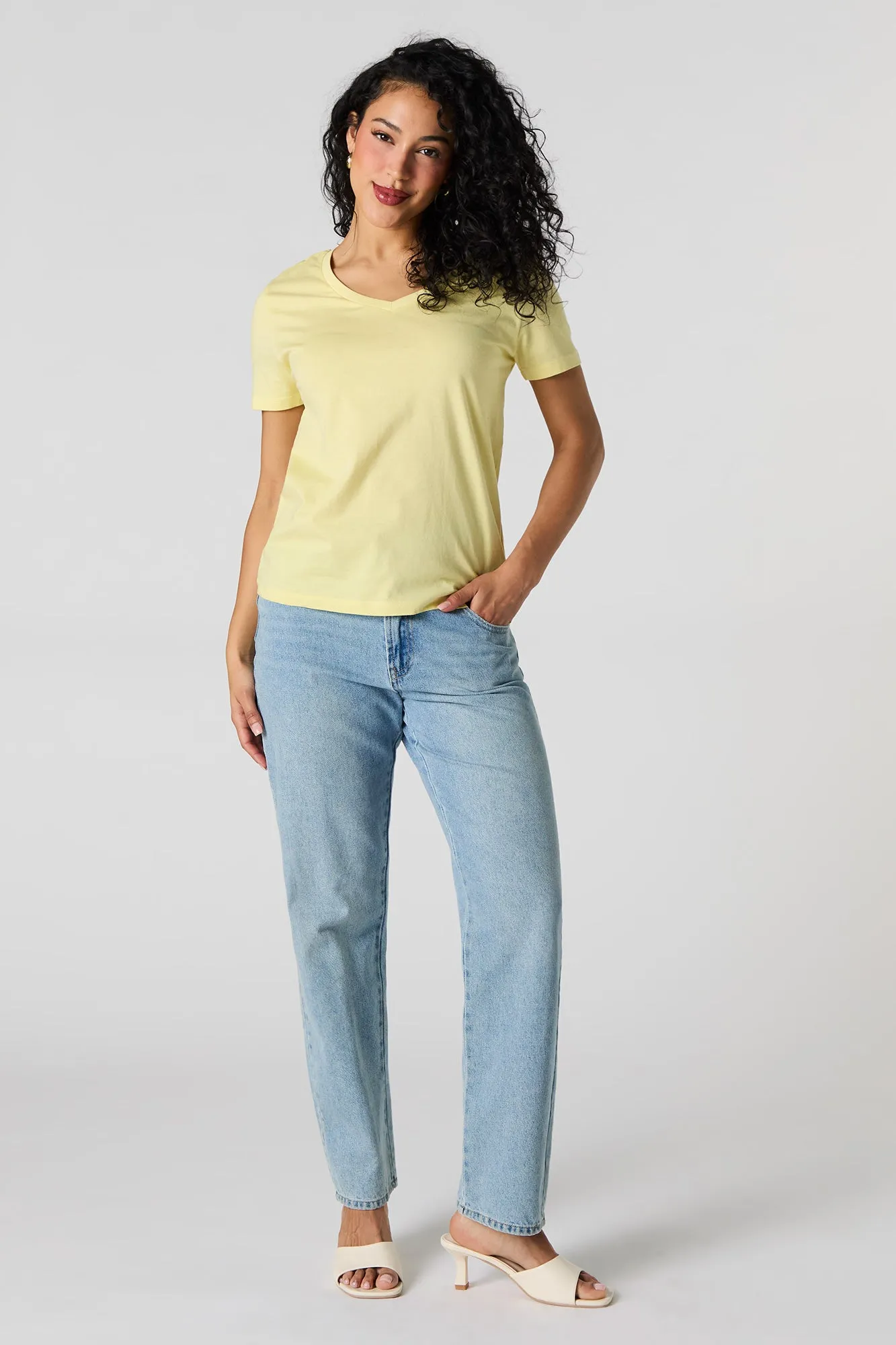 Relaxed V-Neck T-Shirt
