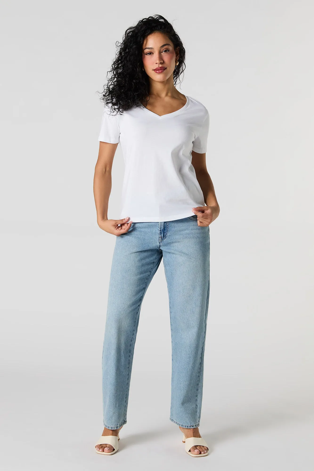 Relaxed V-Neck T-Shirt