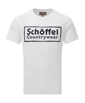 Schoffel Heritage T Shirt - White/Navy Logo