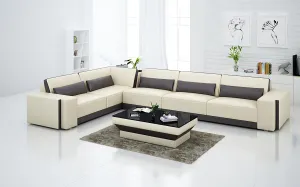 Silian Modern Leather Sectional