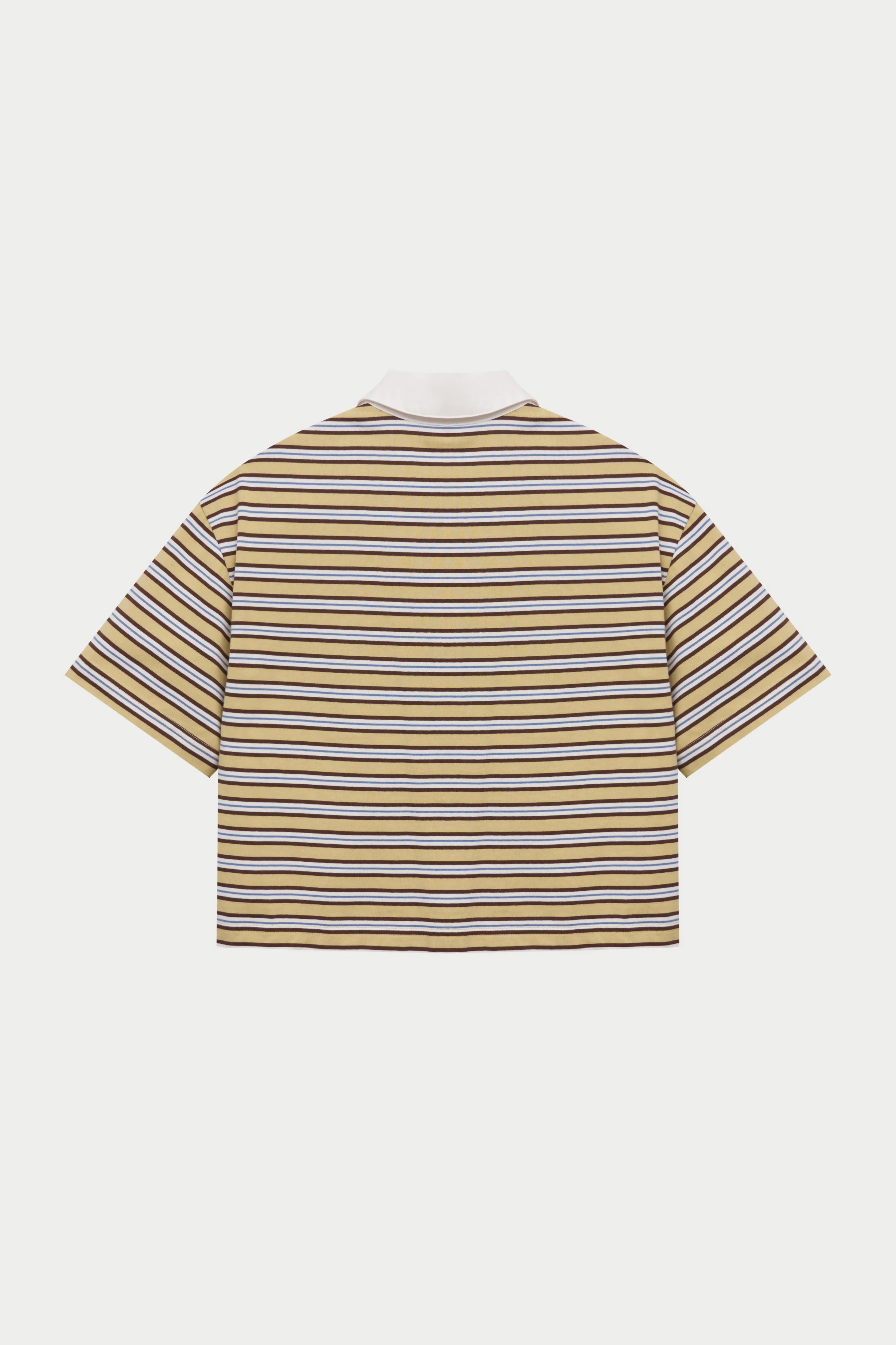 STRIPED POLO TEE - YELLOW