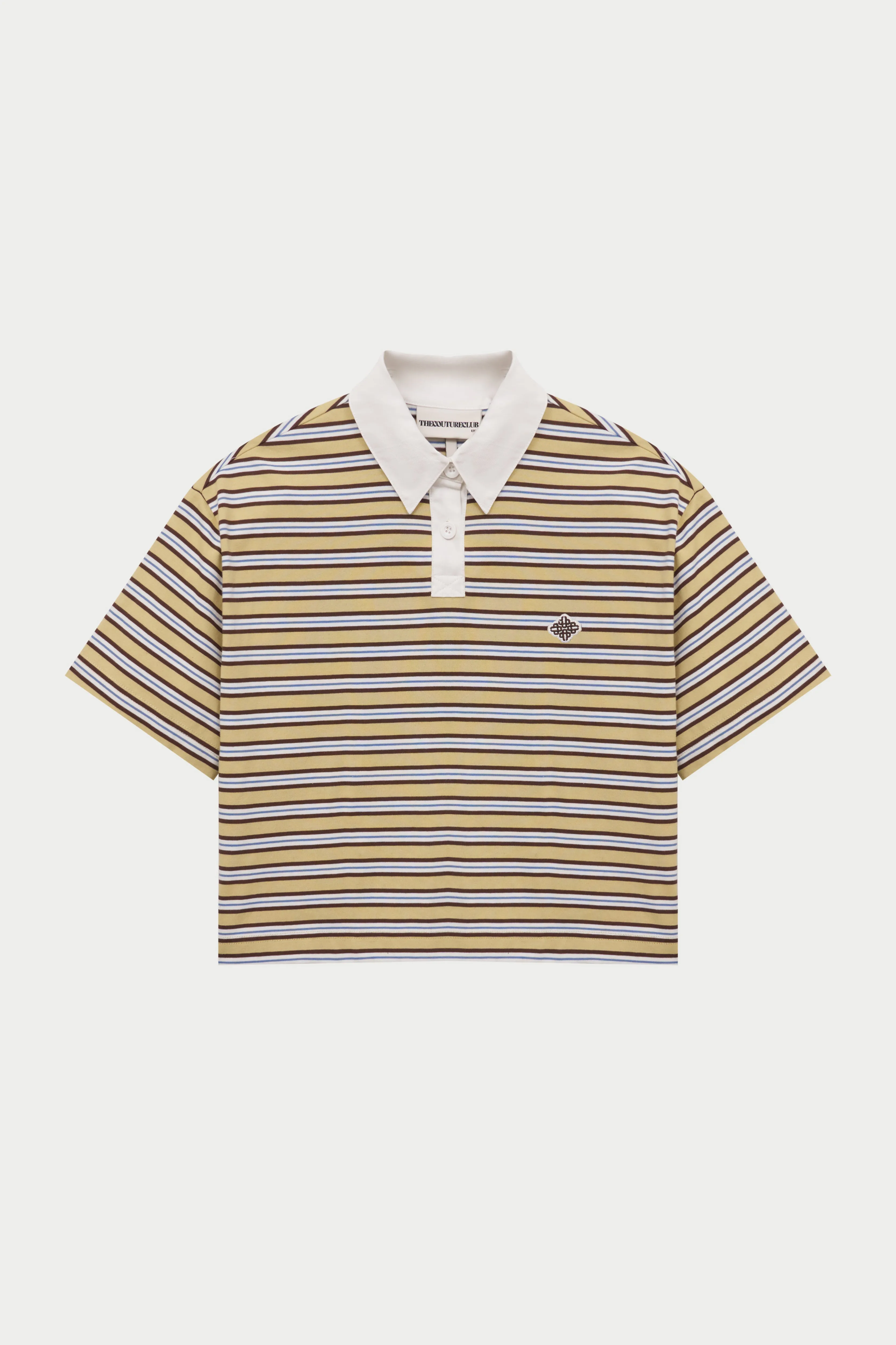 STRIPED POLO TEE - YELLOW