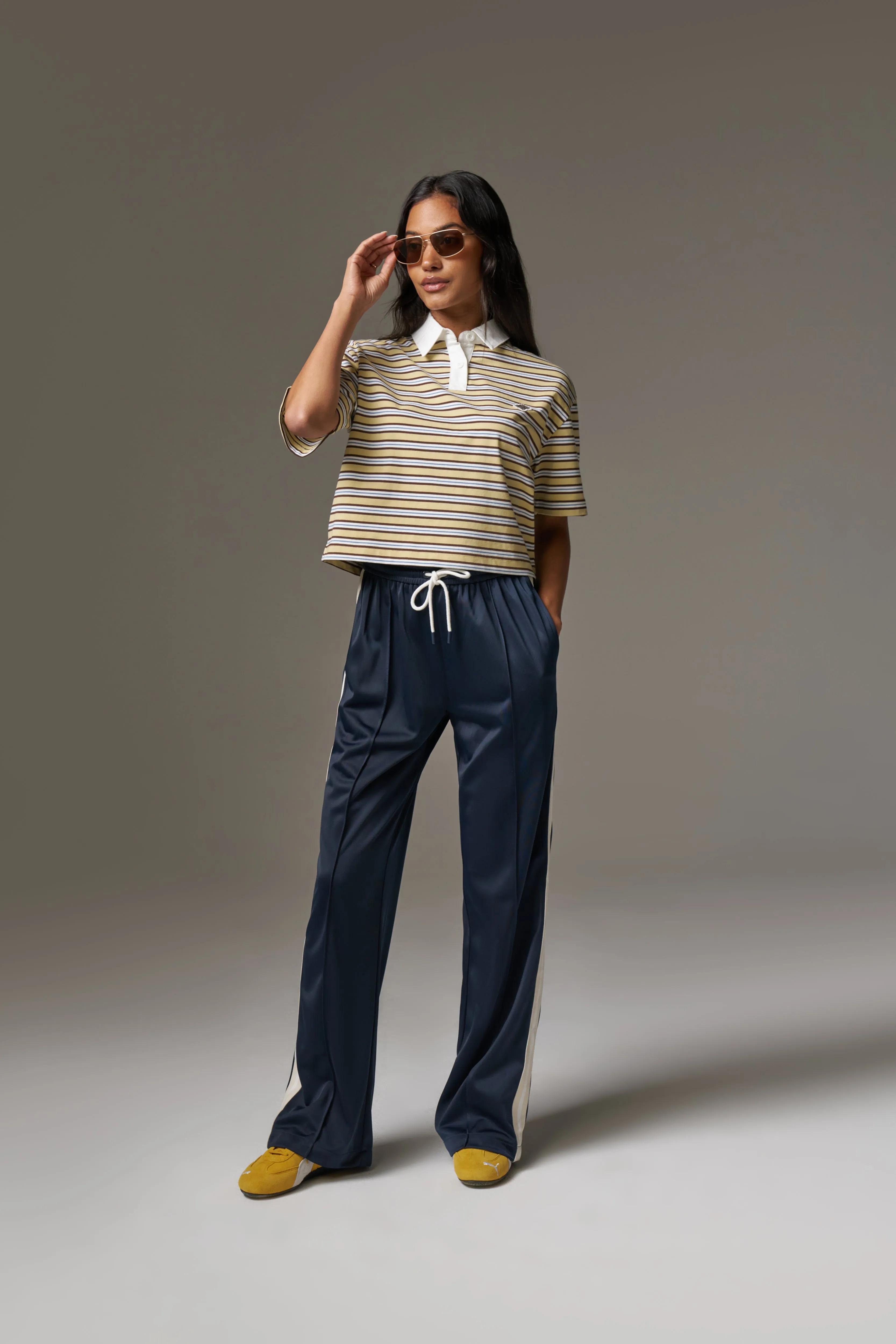 STRIPED POLO TEE - YELLOW