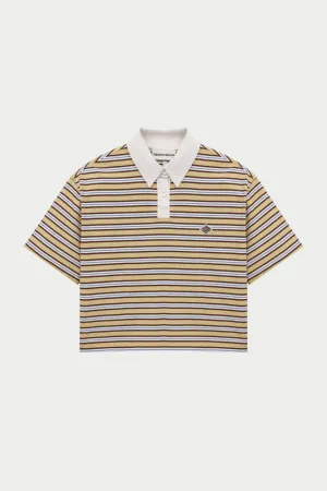 STRIPED POLO TEE - YELLOW