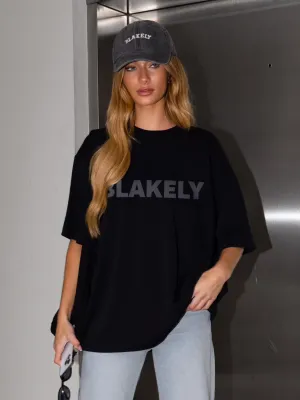 Studio Ultra Oversized T-Shirt - Tonal Black