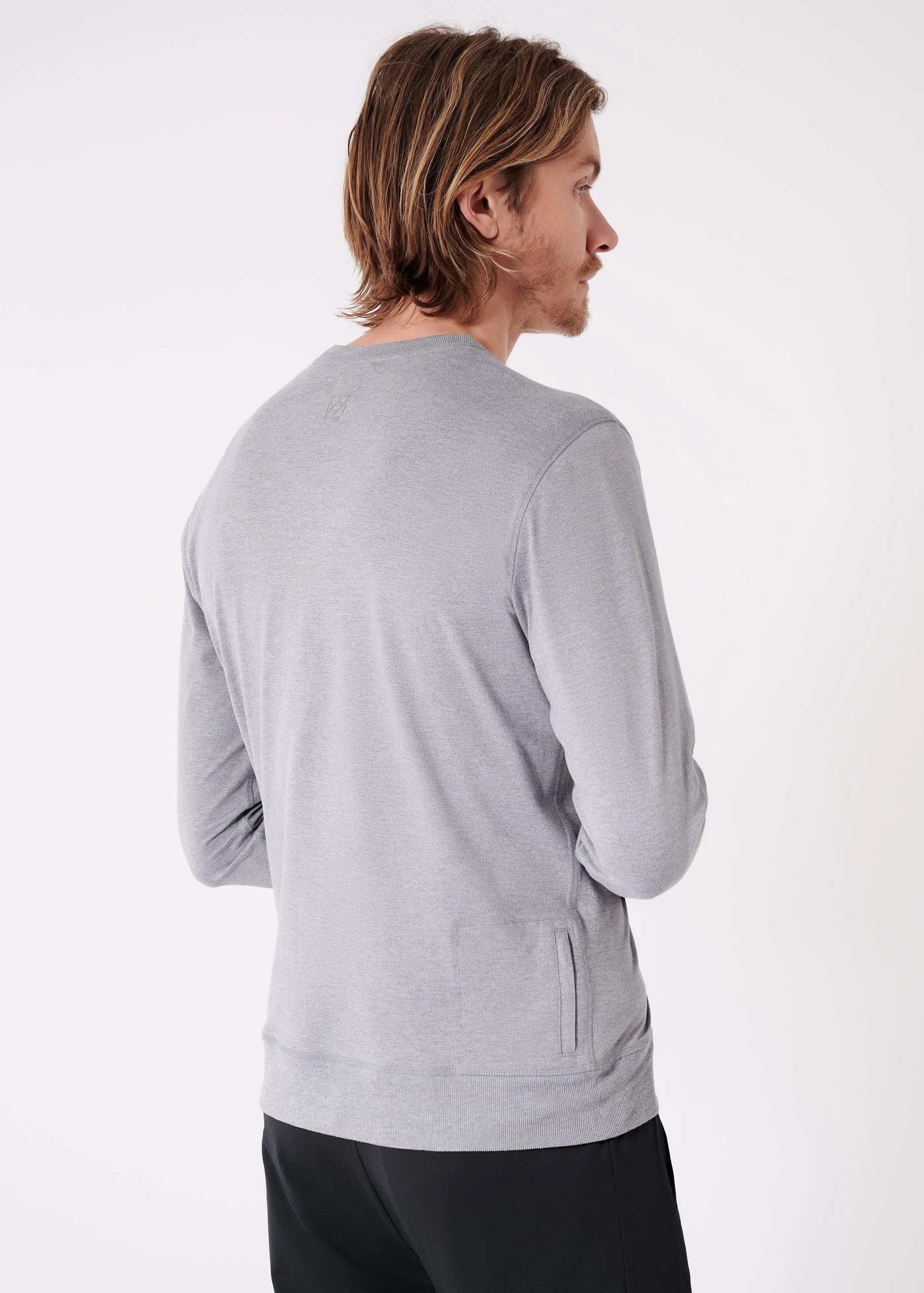 Summit Long-Sleeve Crew | Medium Heather Grey