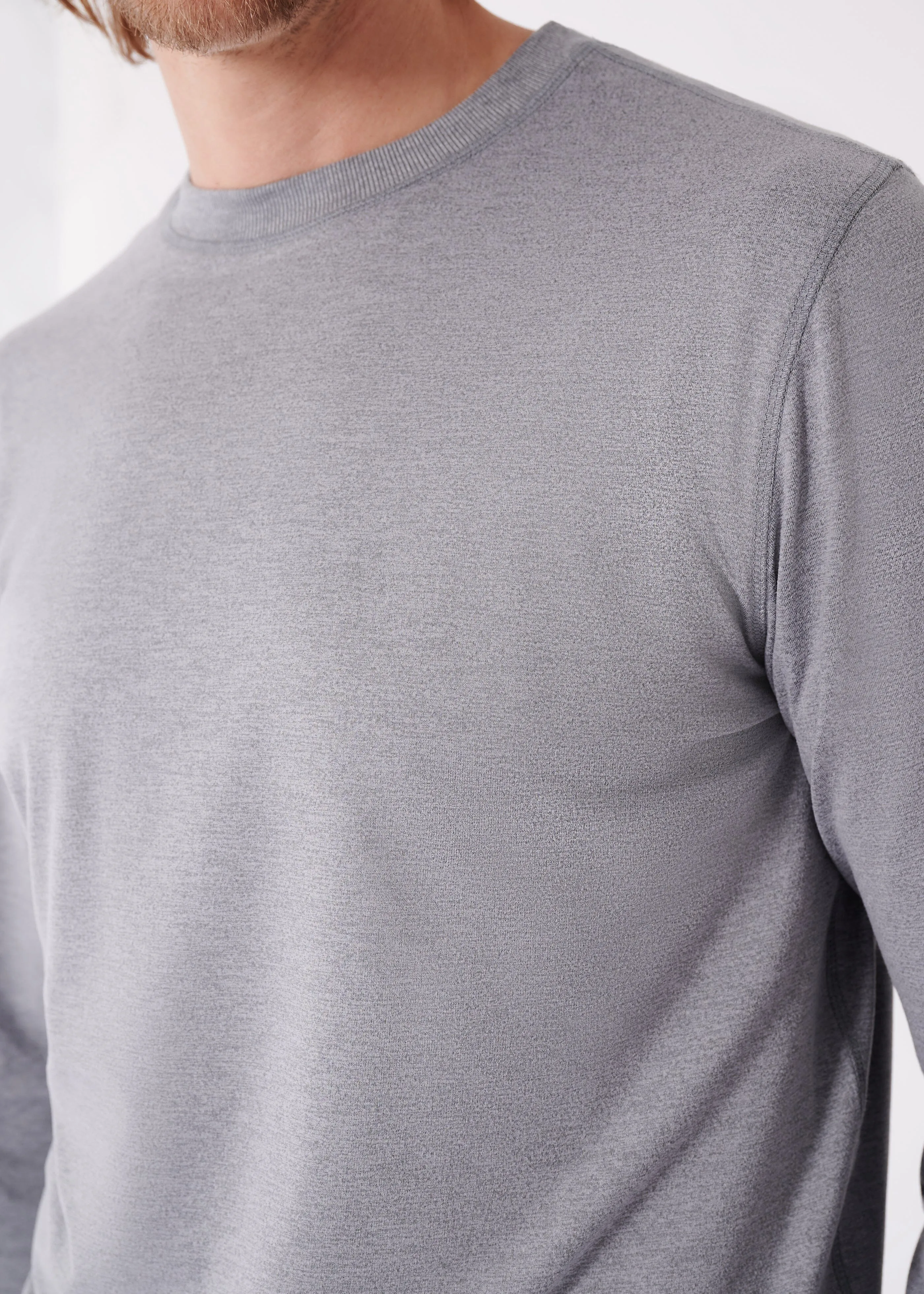 Summit Long-Sleeve Crew | Medium Heather Grey