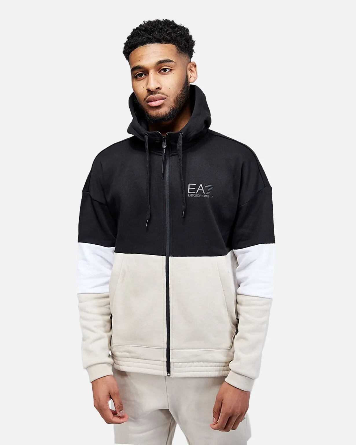 Survêtement Emporio Armani EA7 Train Athletic - Beige/Blanc/Noir