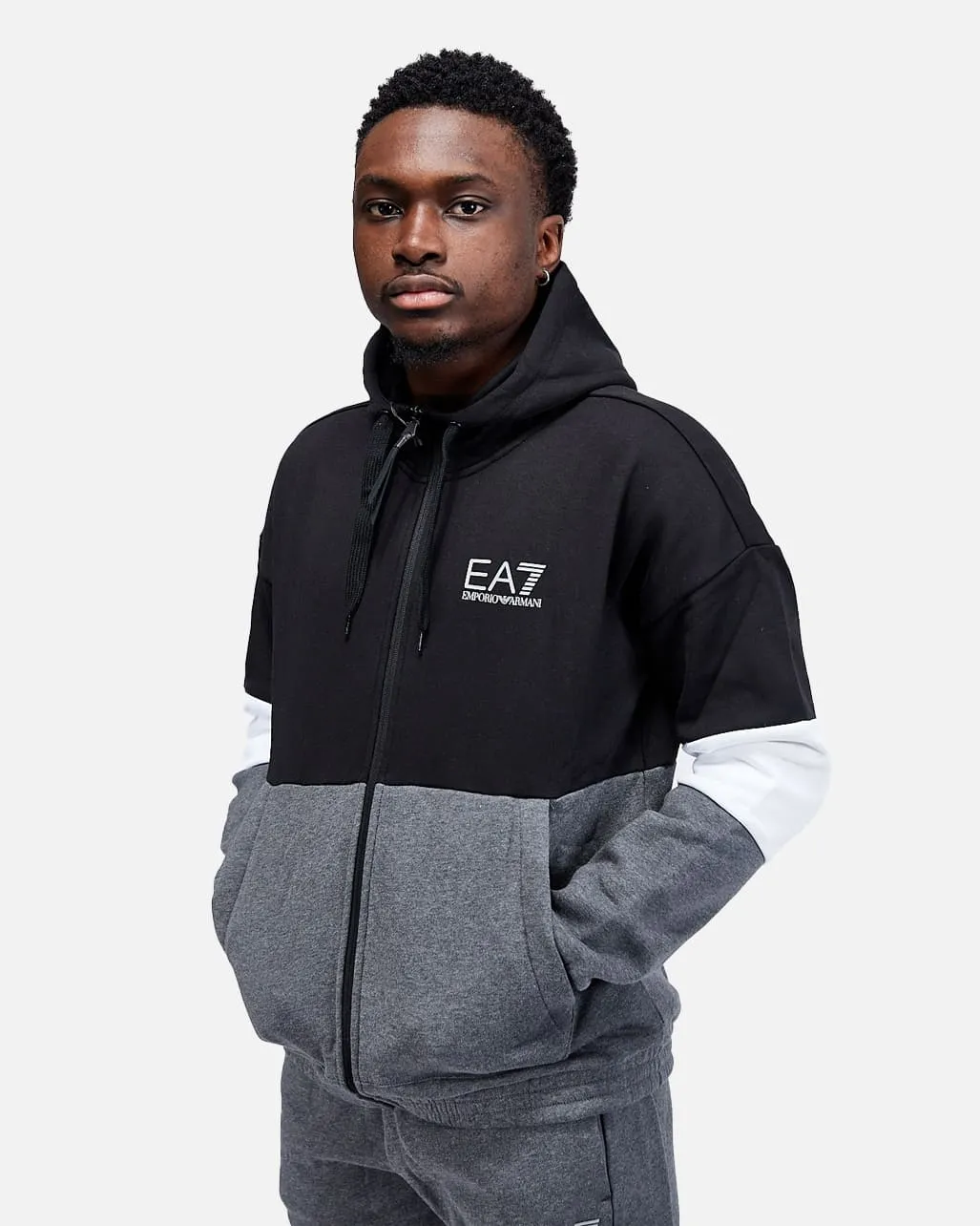 Survêtement Emporio Armani EA7 Train Athletic - Gris/Blanc/Noir