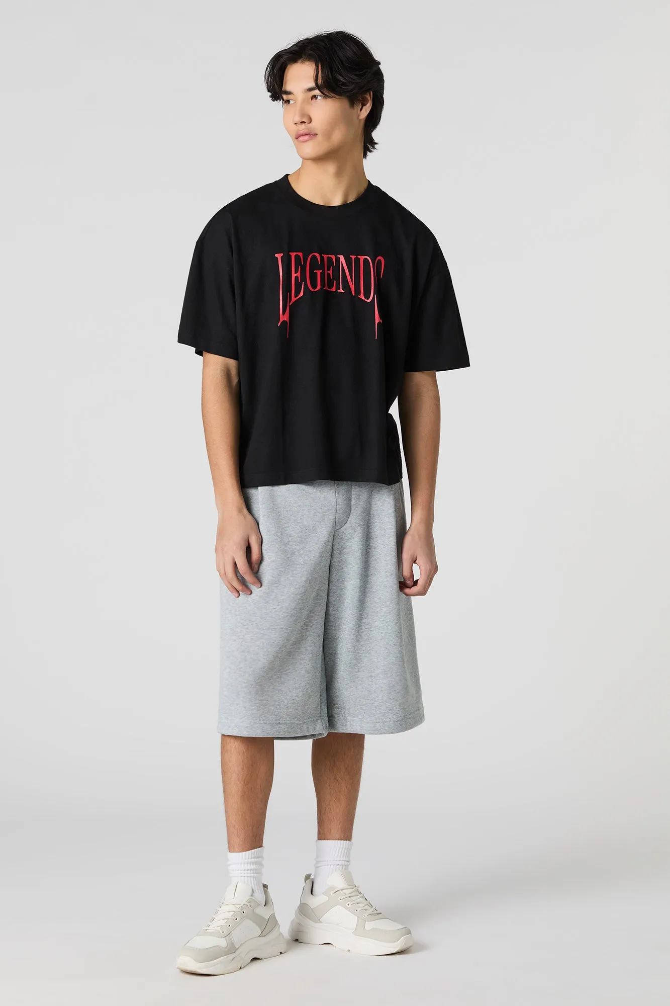 T-shirt carré à imprimé