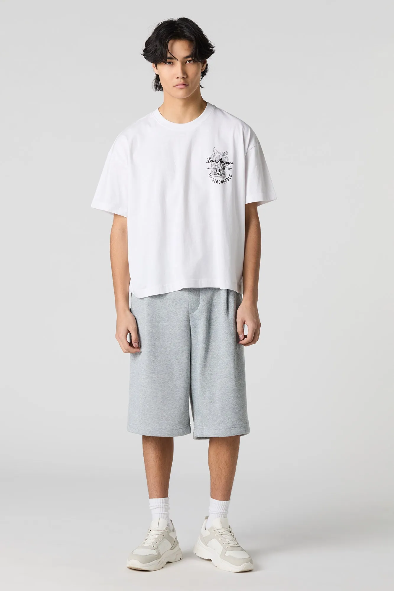 T-shirt carré à imprimé