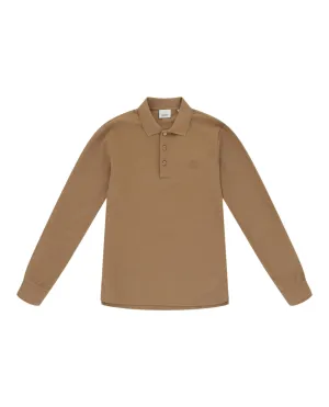 'TB' Long Sleeve Polo