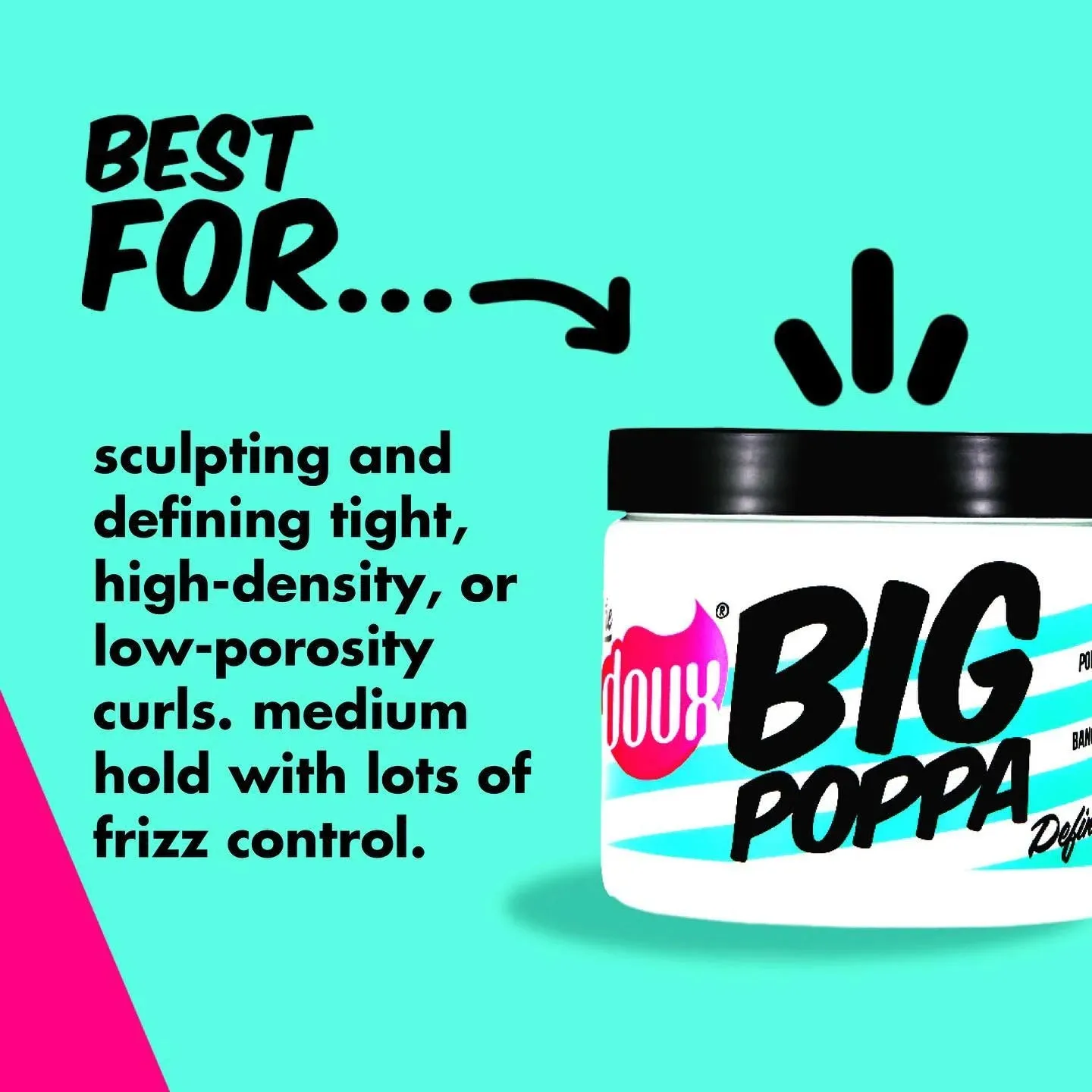 The Doux Big Poppa Defining Gel for All Curl Types - 16 oz