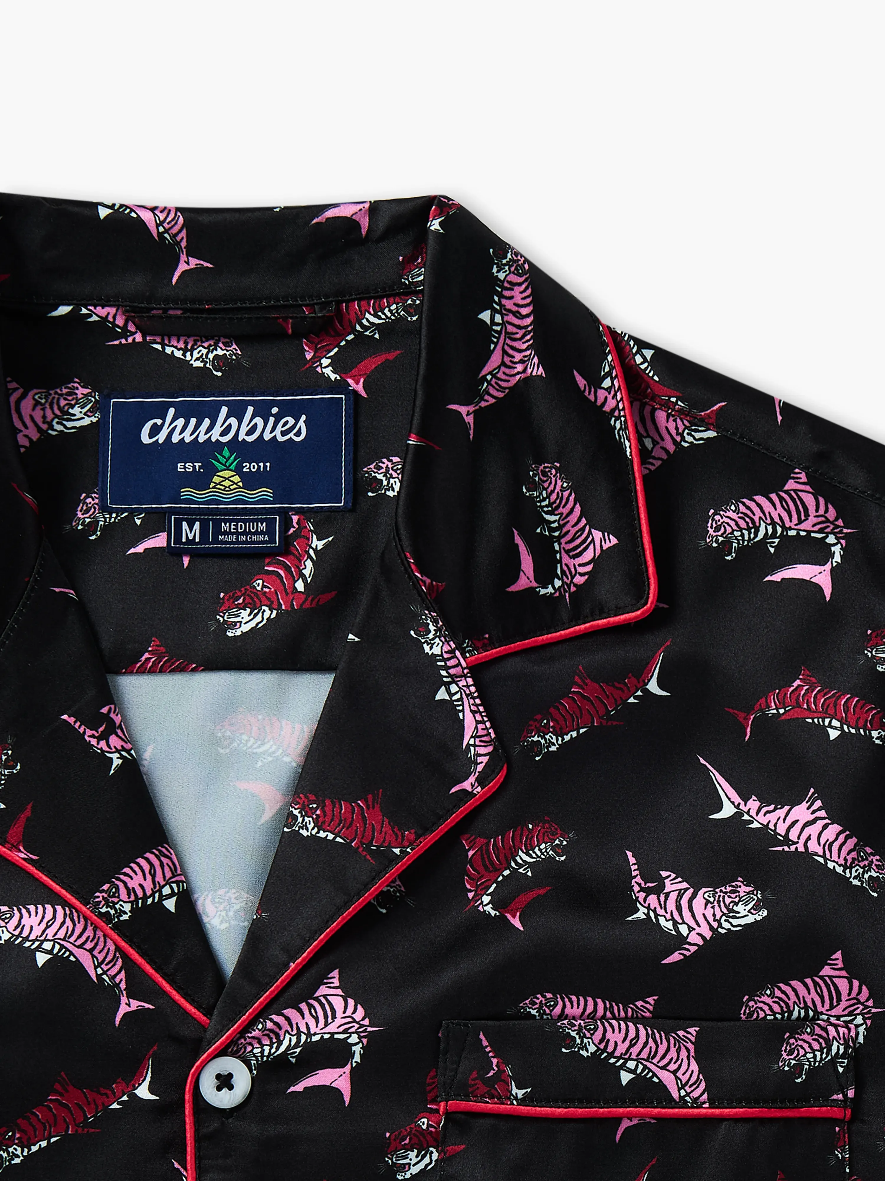 The Lions, Tigers, and Sharks, Oh My! (Satin Sleep Shirt)