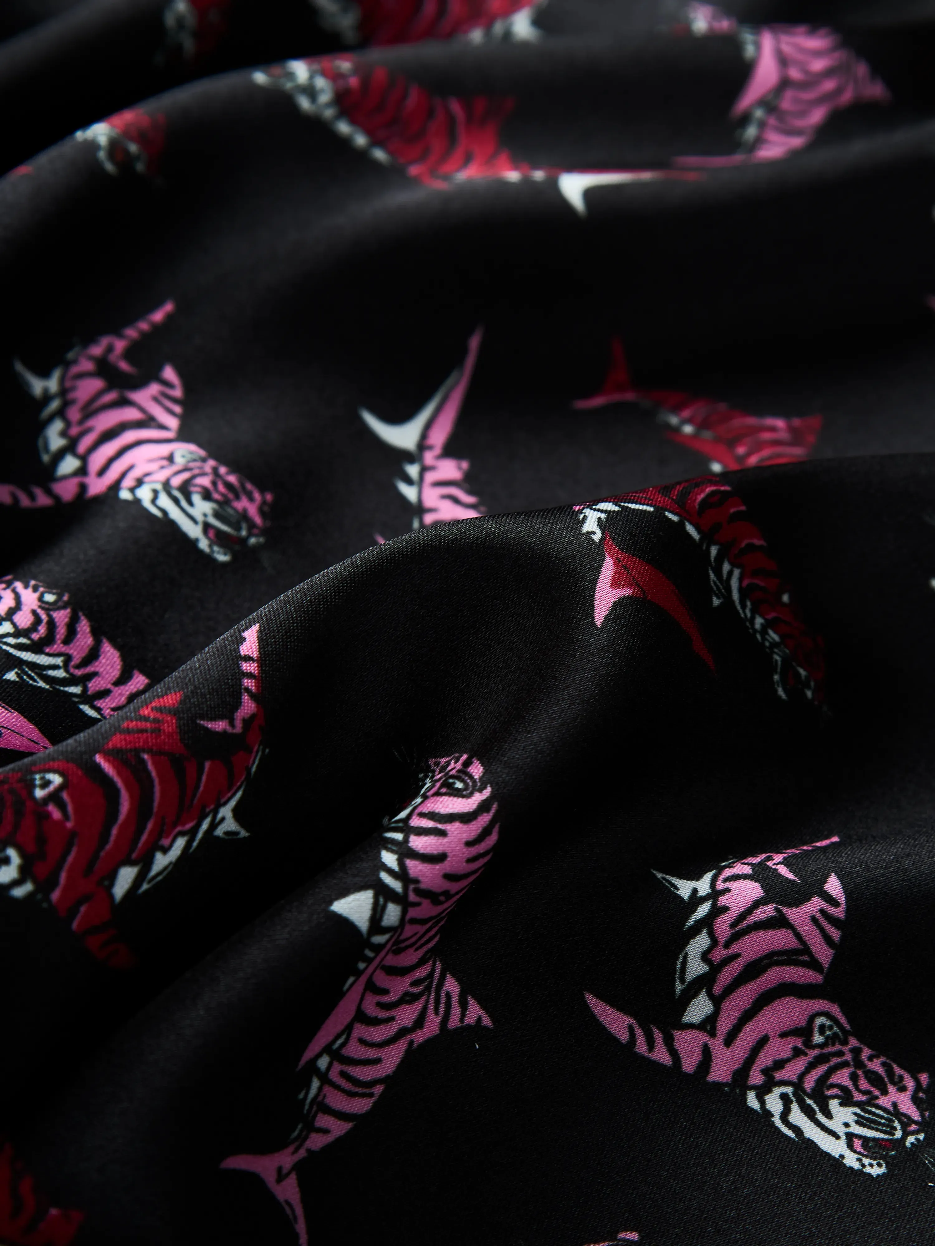 The Lions, Tigers, and Sharks, Oh My! (Satin Sleep Shirt)
