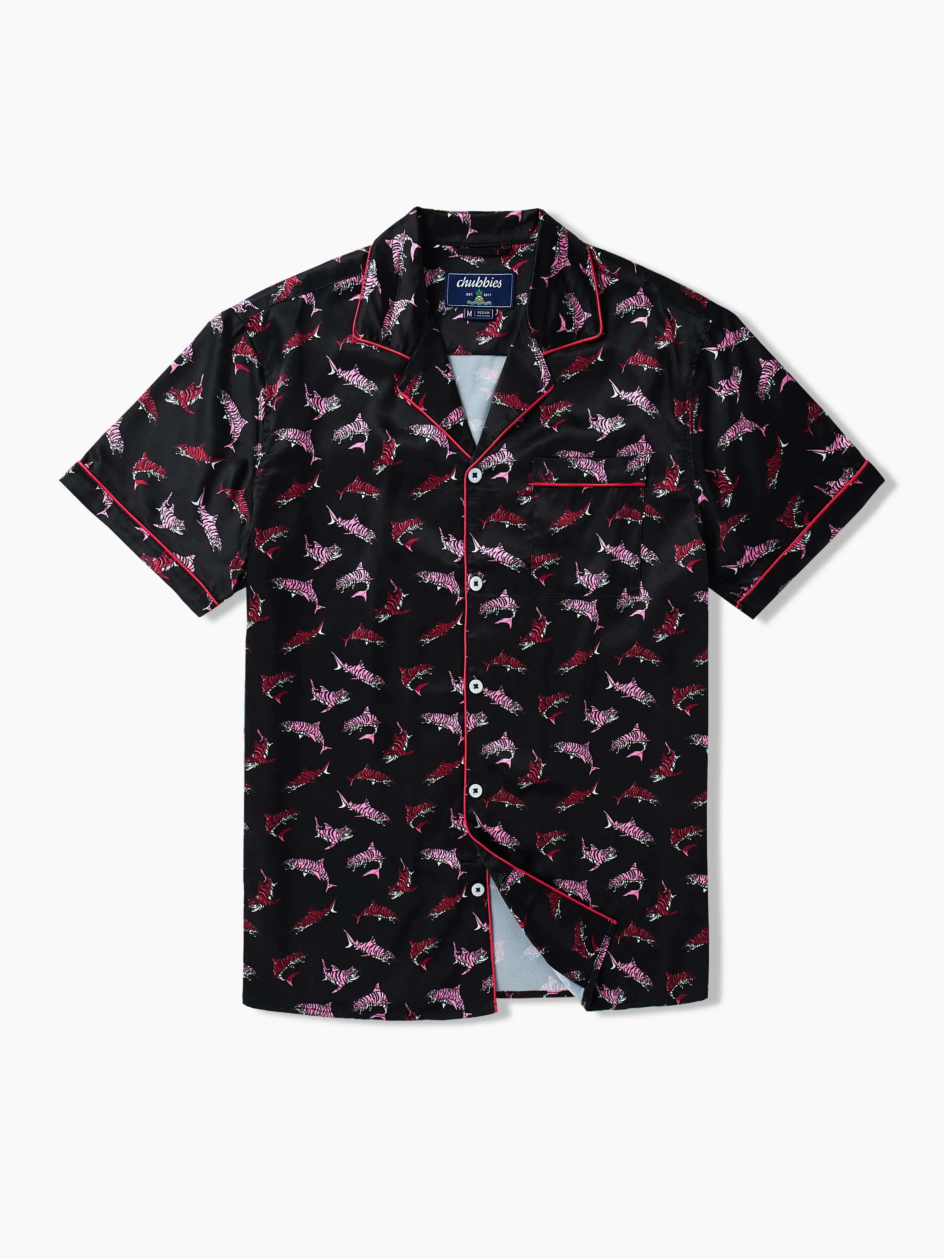 The Lions, Tigers, and Sharks, Oh My! (Satin Sleep Shirt)