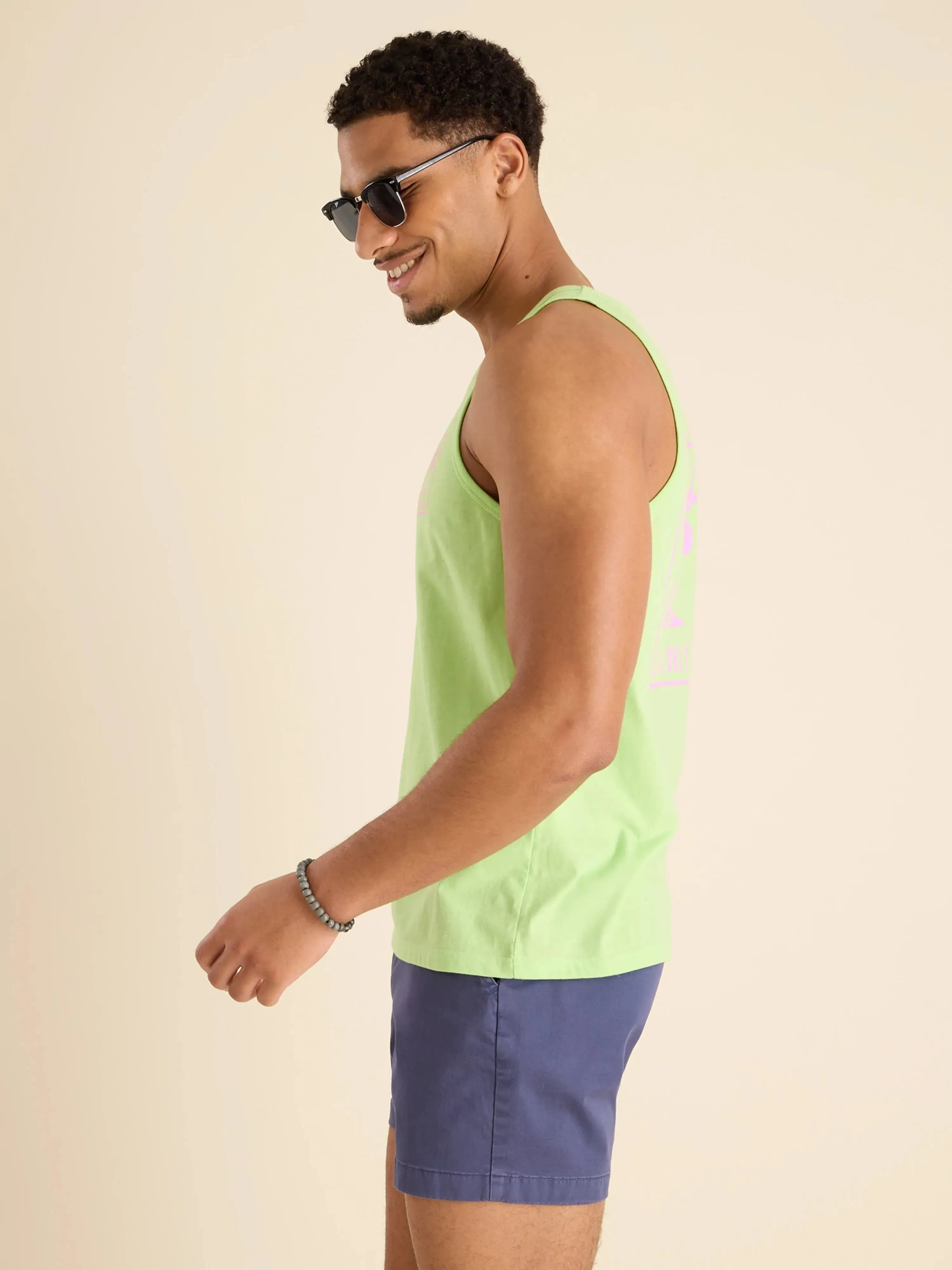 The Sun Club (Non Pocket Graphic Tank) - Green