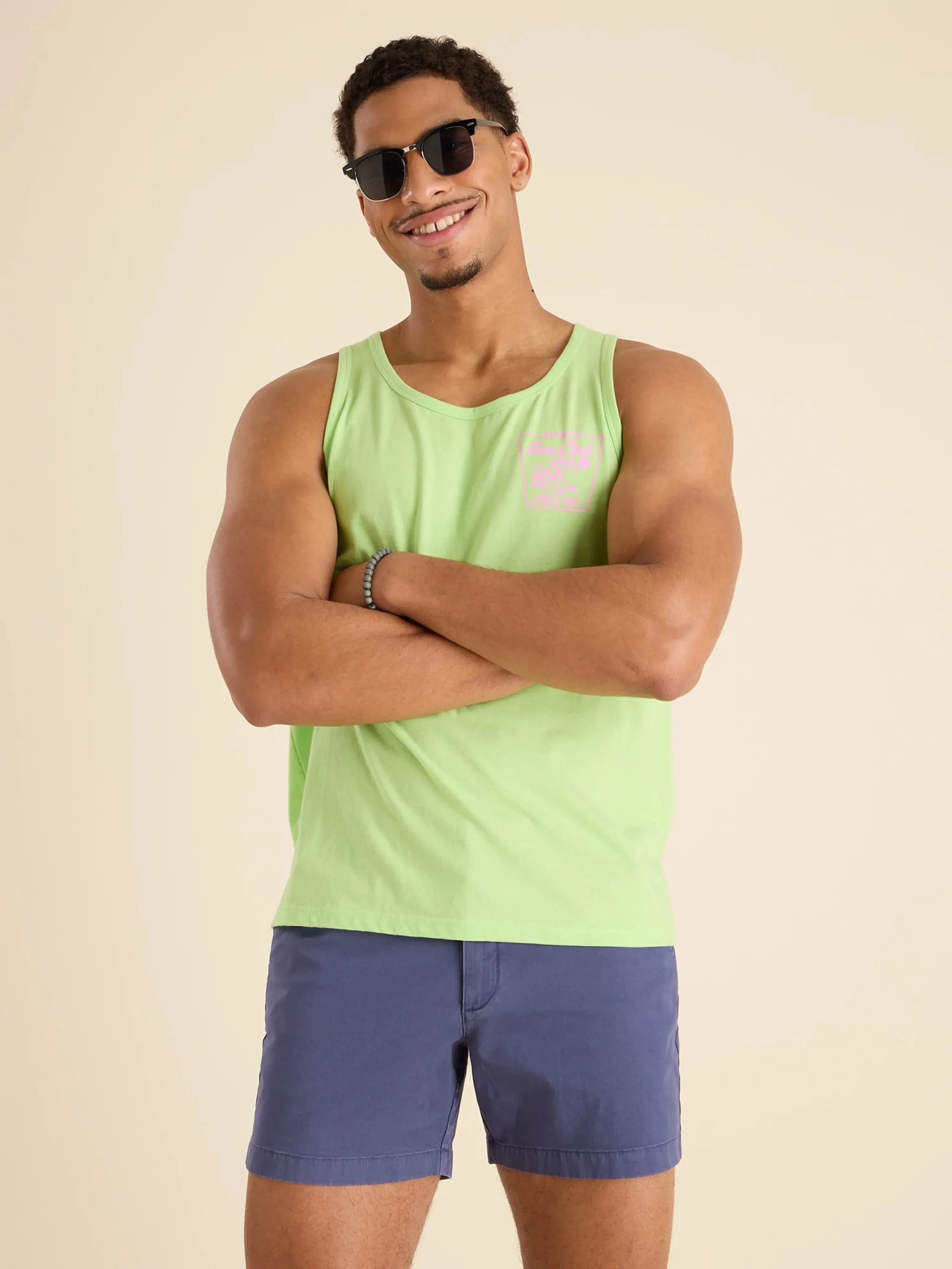 The Sun Club (Non Pocket Graphic Tank) - Green