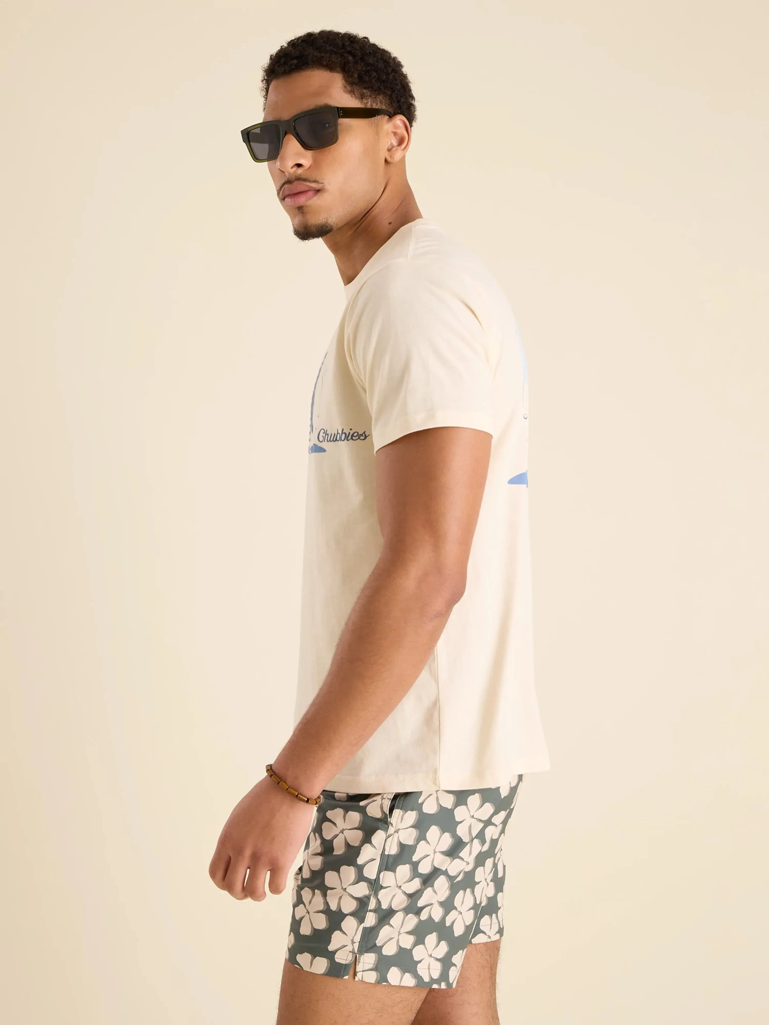 The Tee Time (Non Pocket Graphic T-Shirt) - Oatmeal Heather