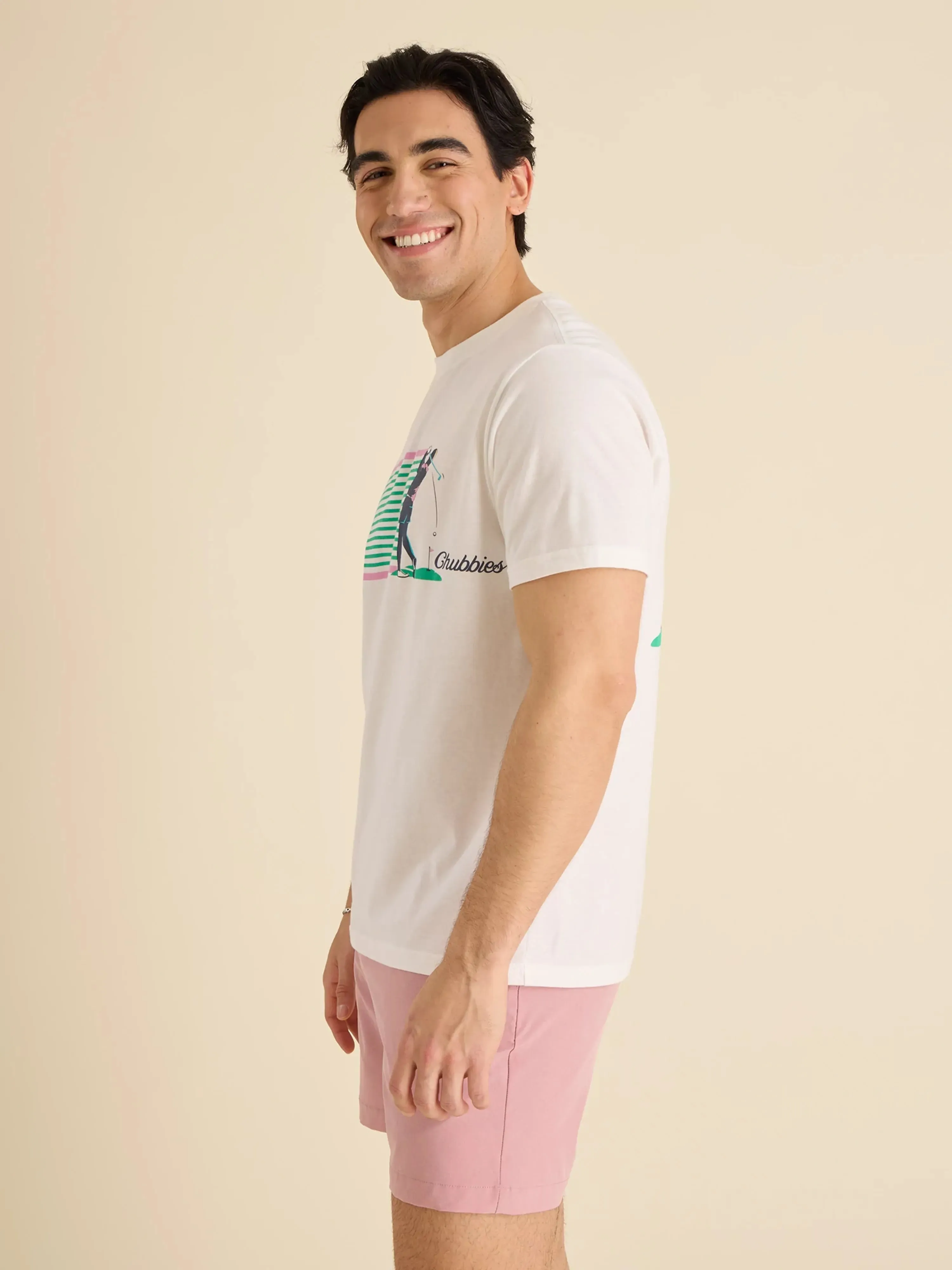 The Tee Time (Non Pocket Graphic T-Shirt) - White