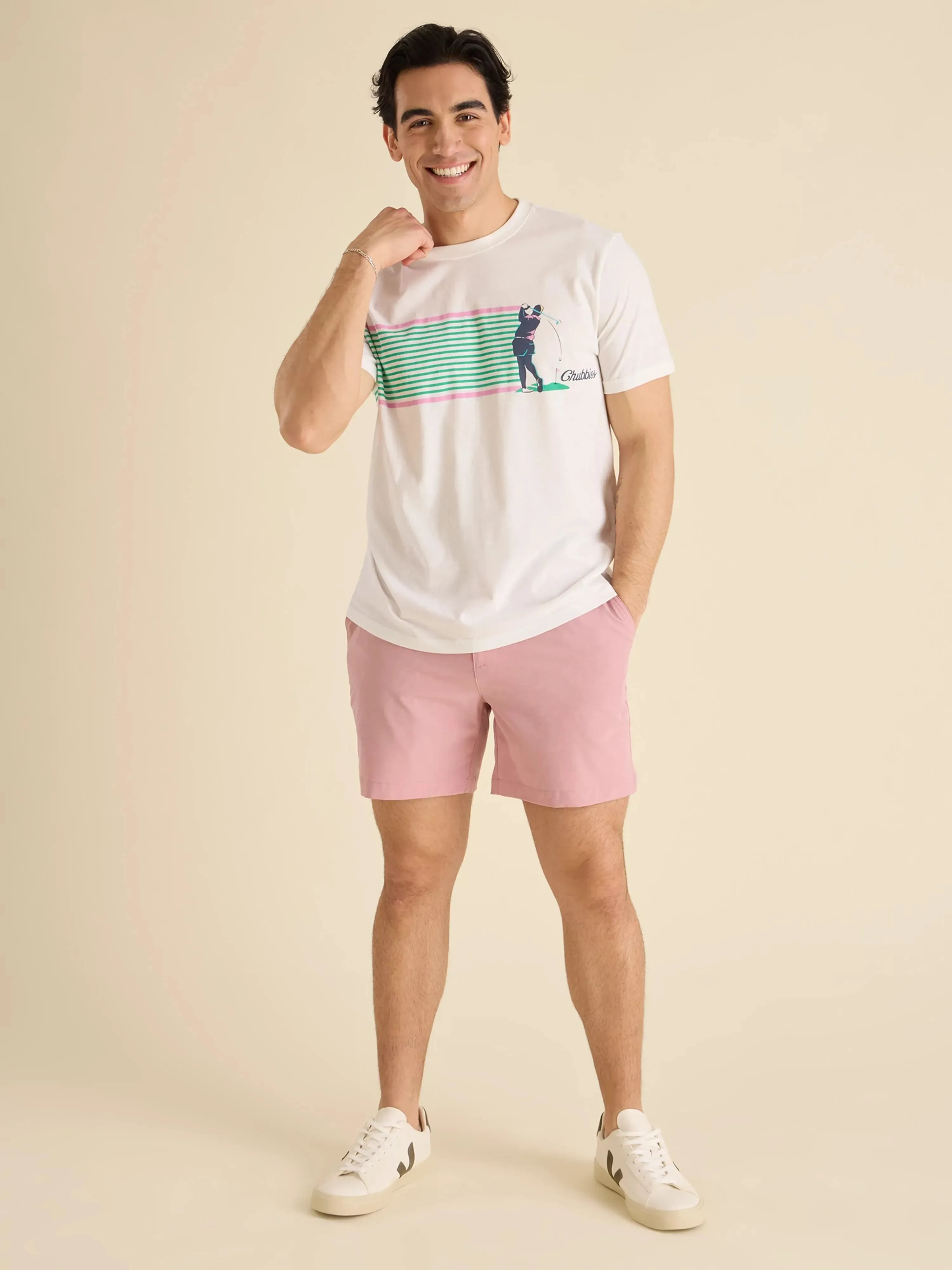 The Tee Time (Non Pocket Graphic T-Shirt) - White