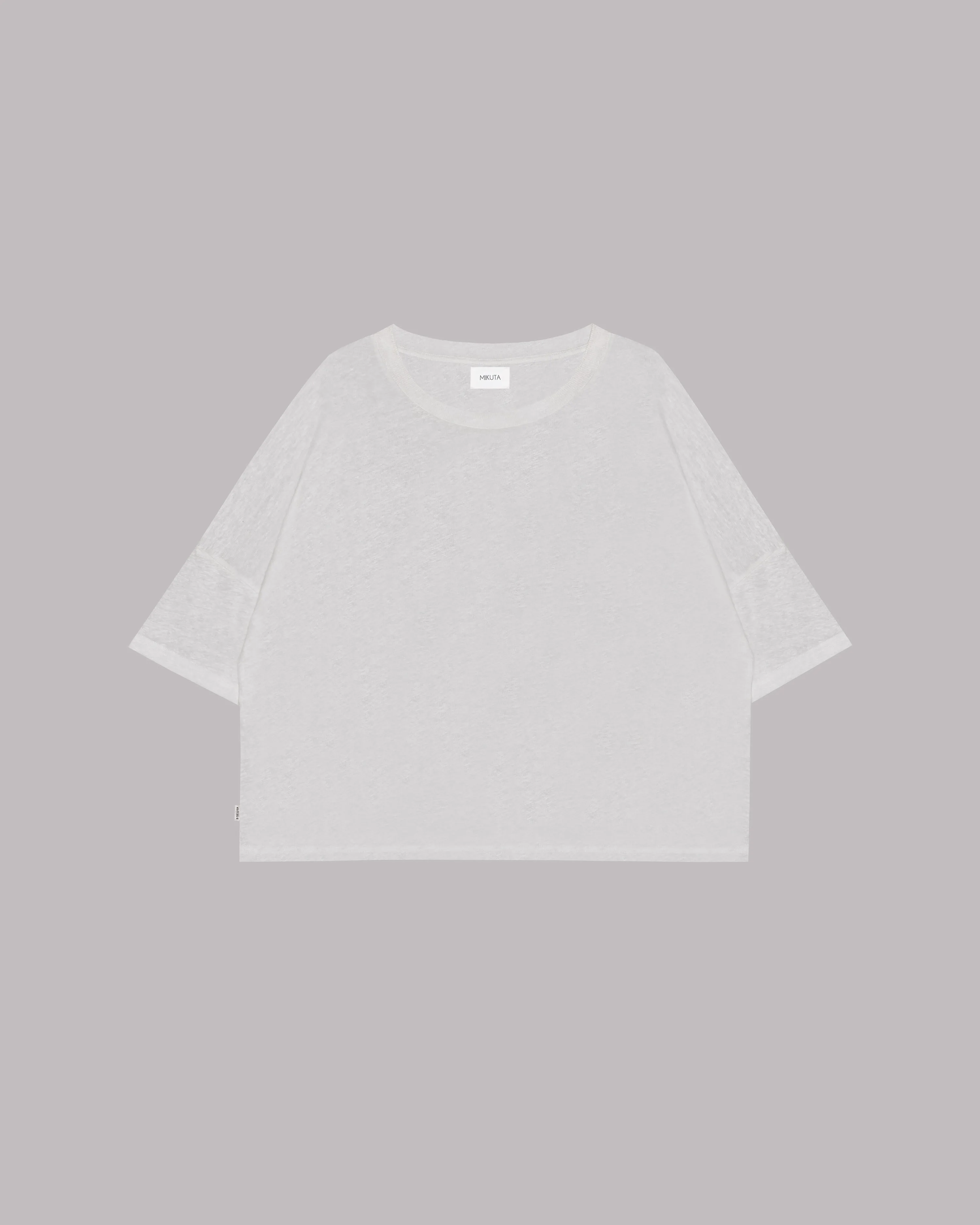 The White Loose Linen T-Shirt