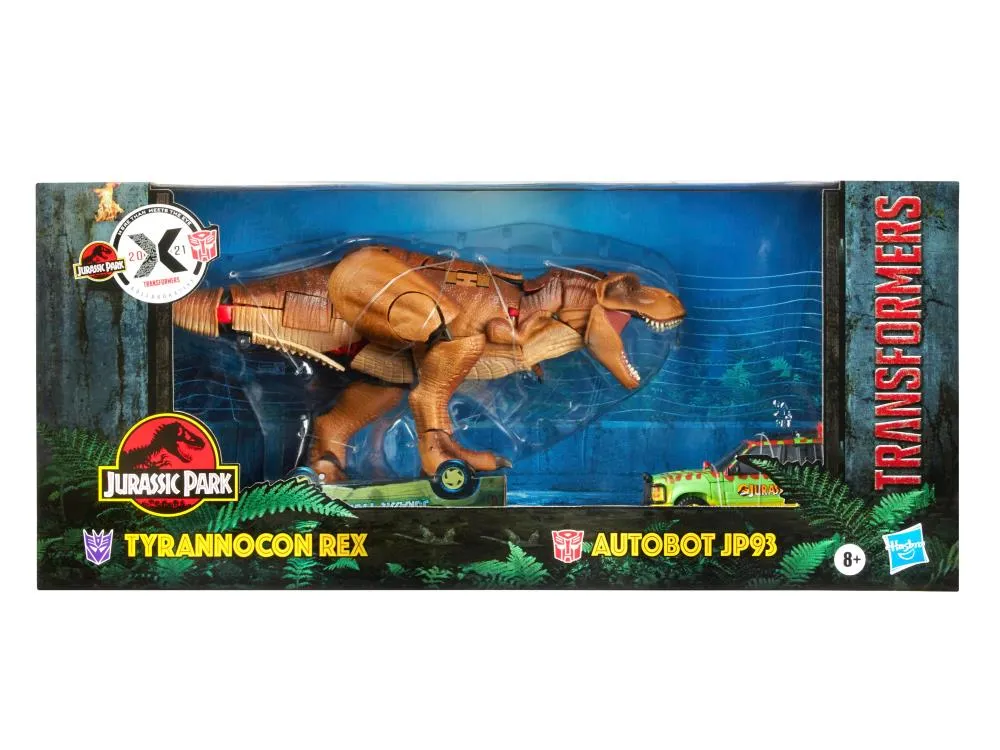 Transformers Generations Collaborative Jurassic Park Mash-Up Tyrannocon Rex and JP93 Two-Pack Action Figure