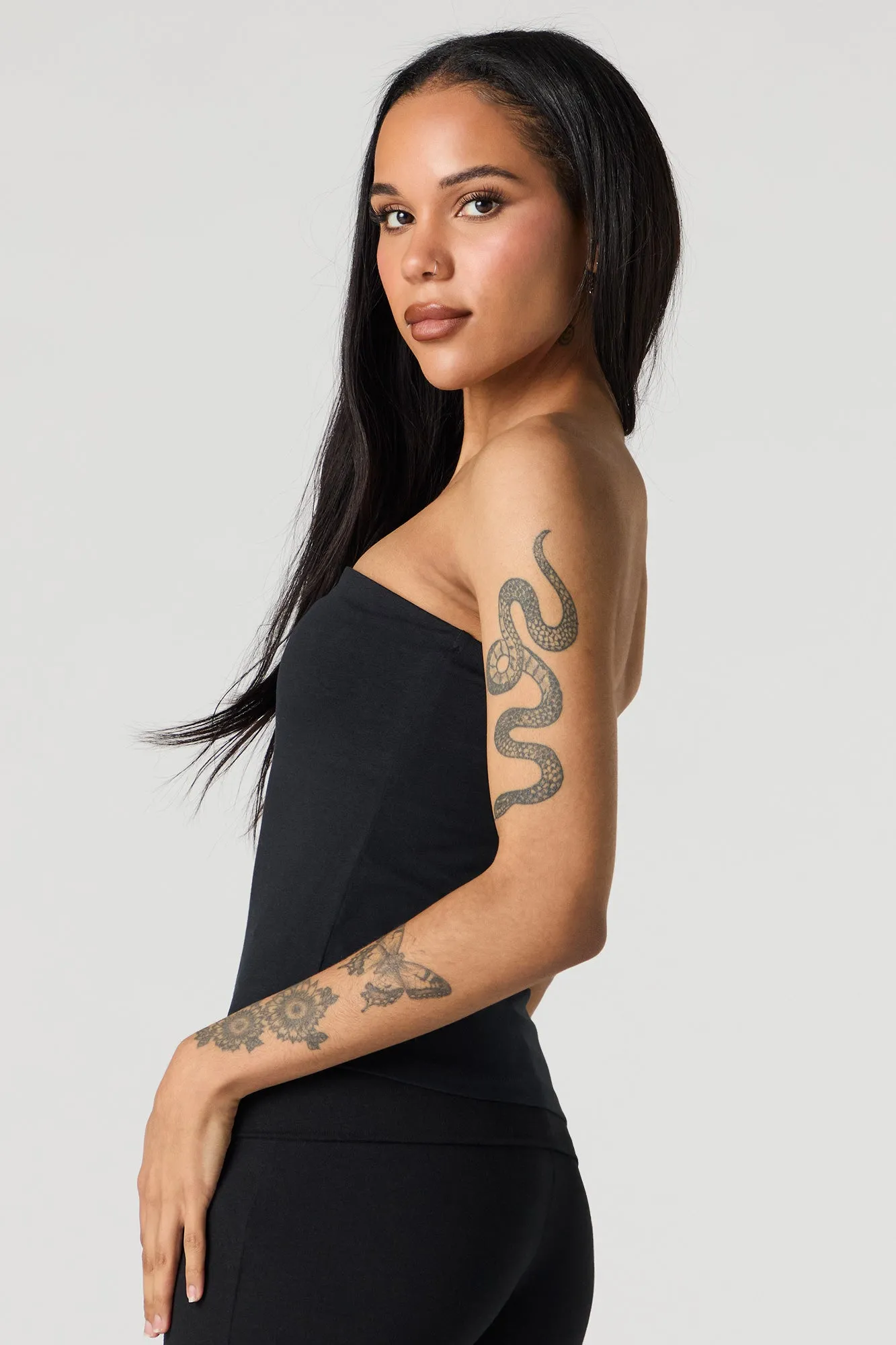 Tube Top with Built-In Cups
