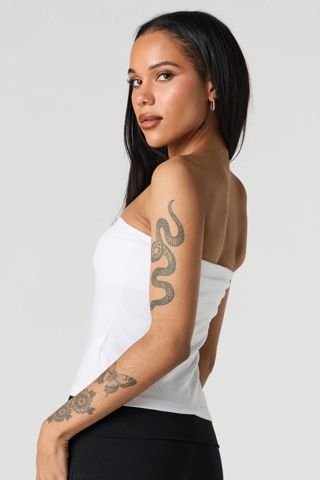 Tube Top with Built-In Cups