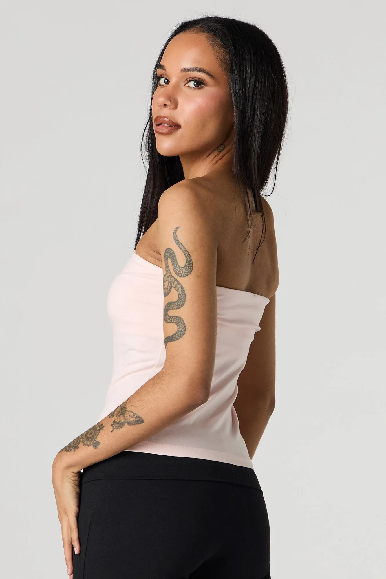 Tube Top with Built-In Cups