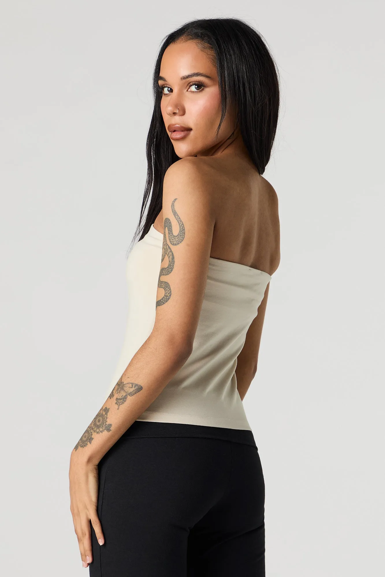 Tube Top with Built-In Cups