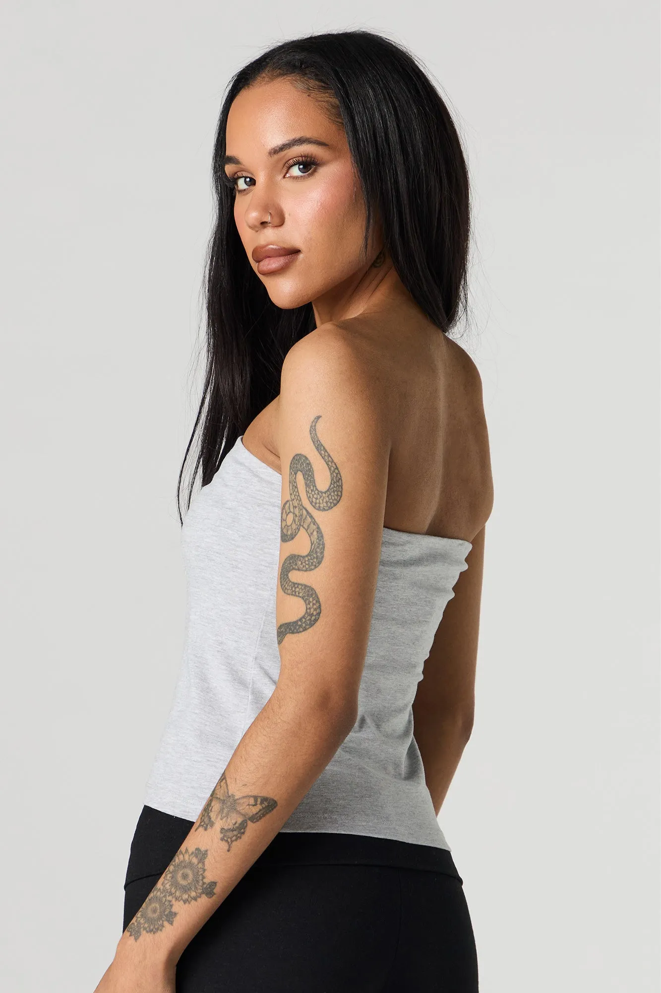 Tube Top with Built-In Cups