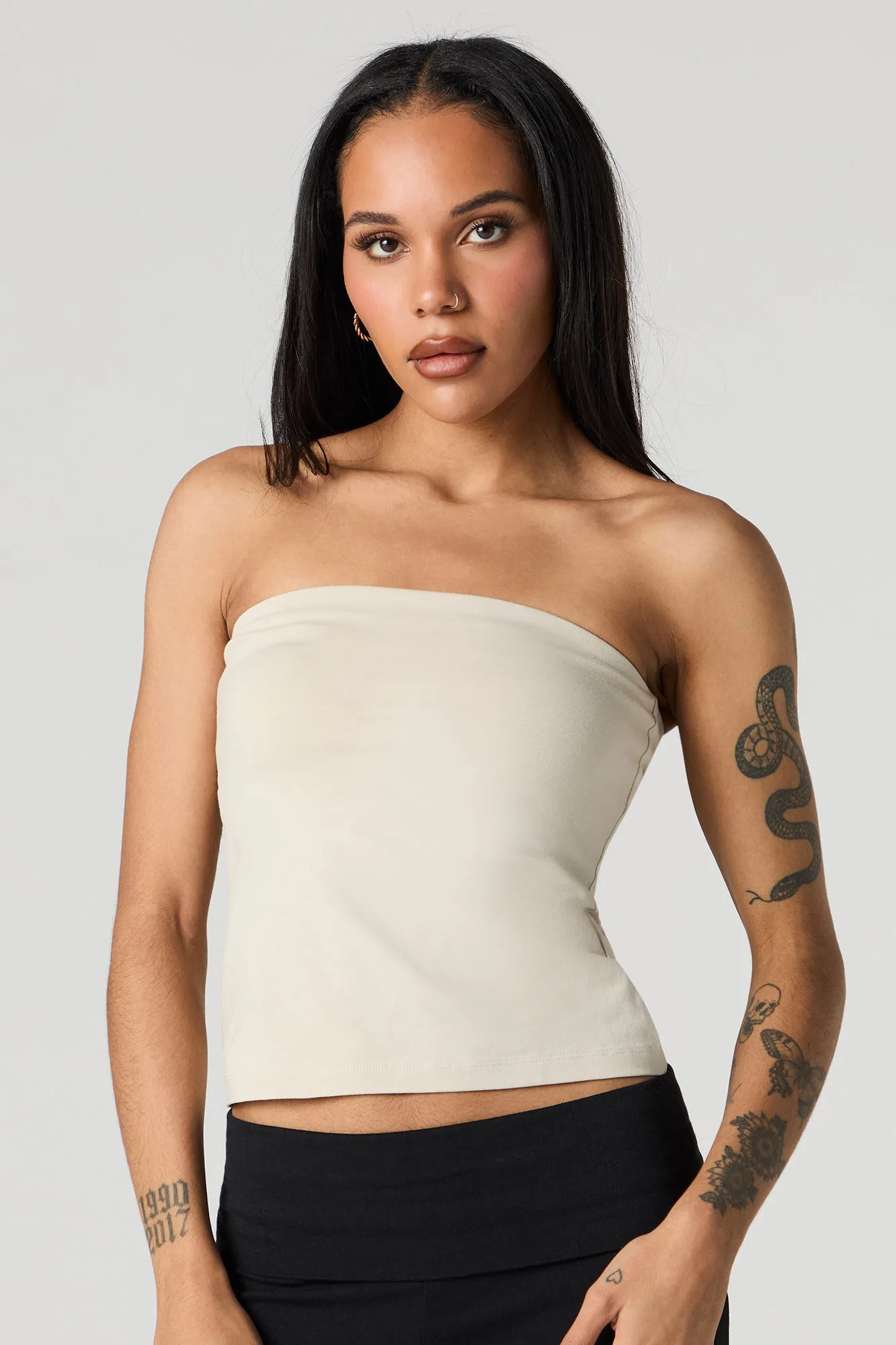 Tube Top with Built-In Cups